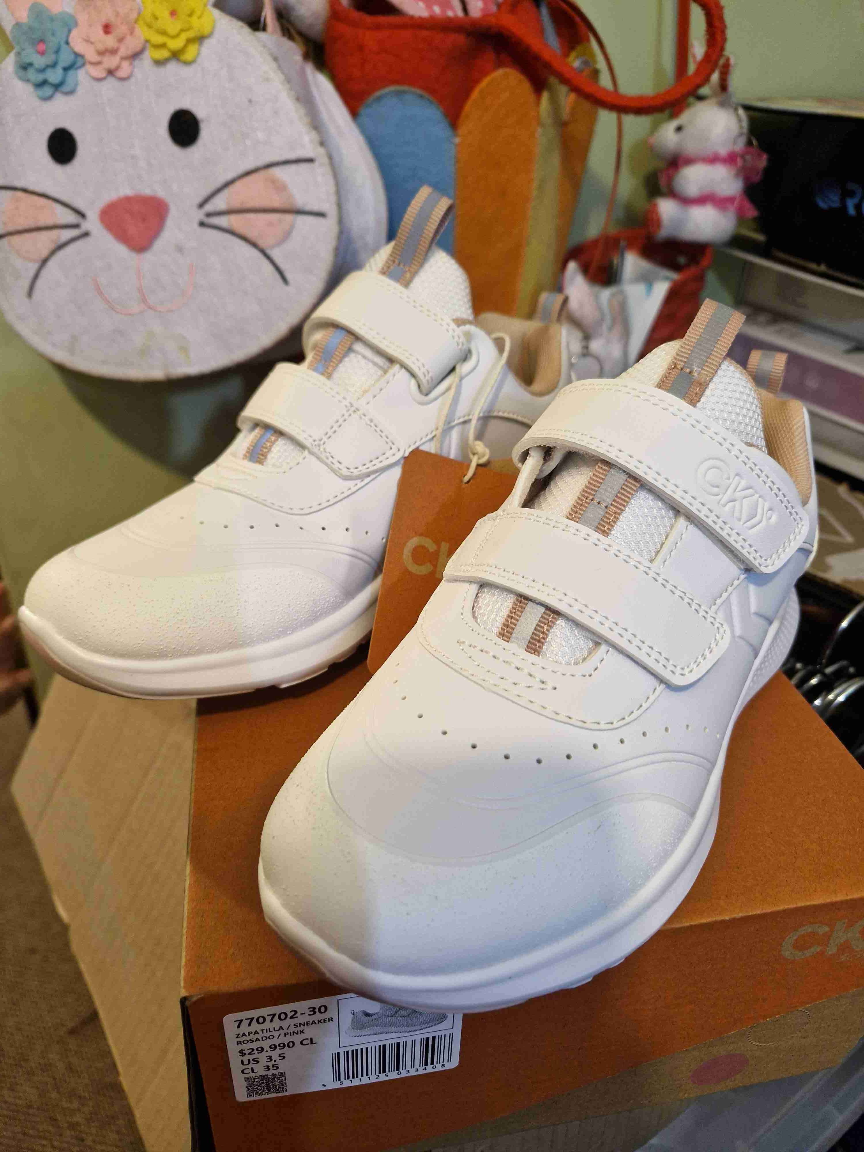Zapatillas Colloky blancas para niña - miniatura 3