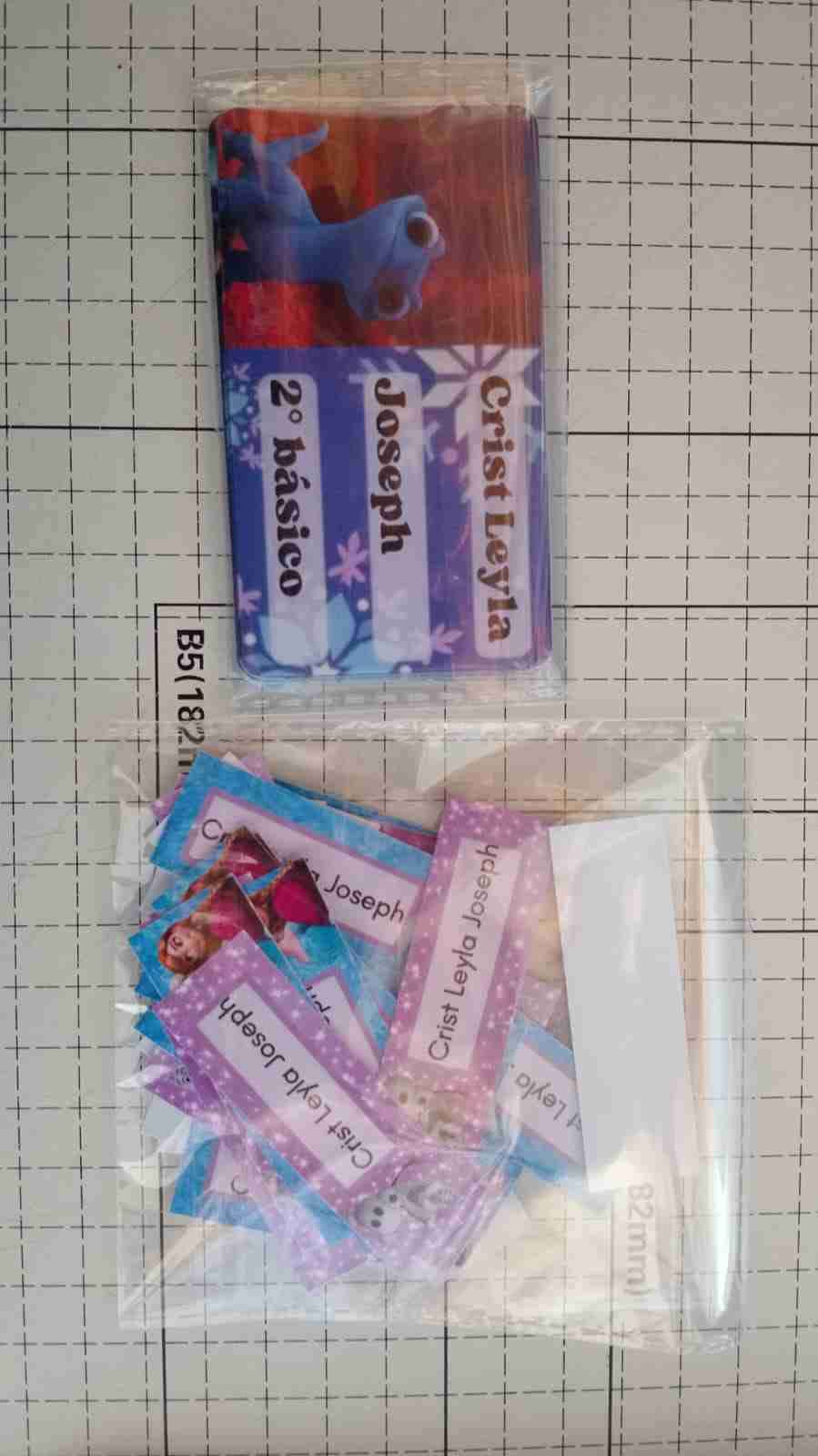 Etiquetas personalizadas para el colegio