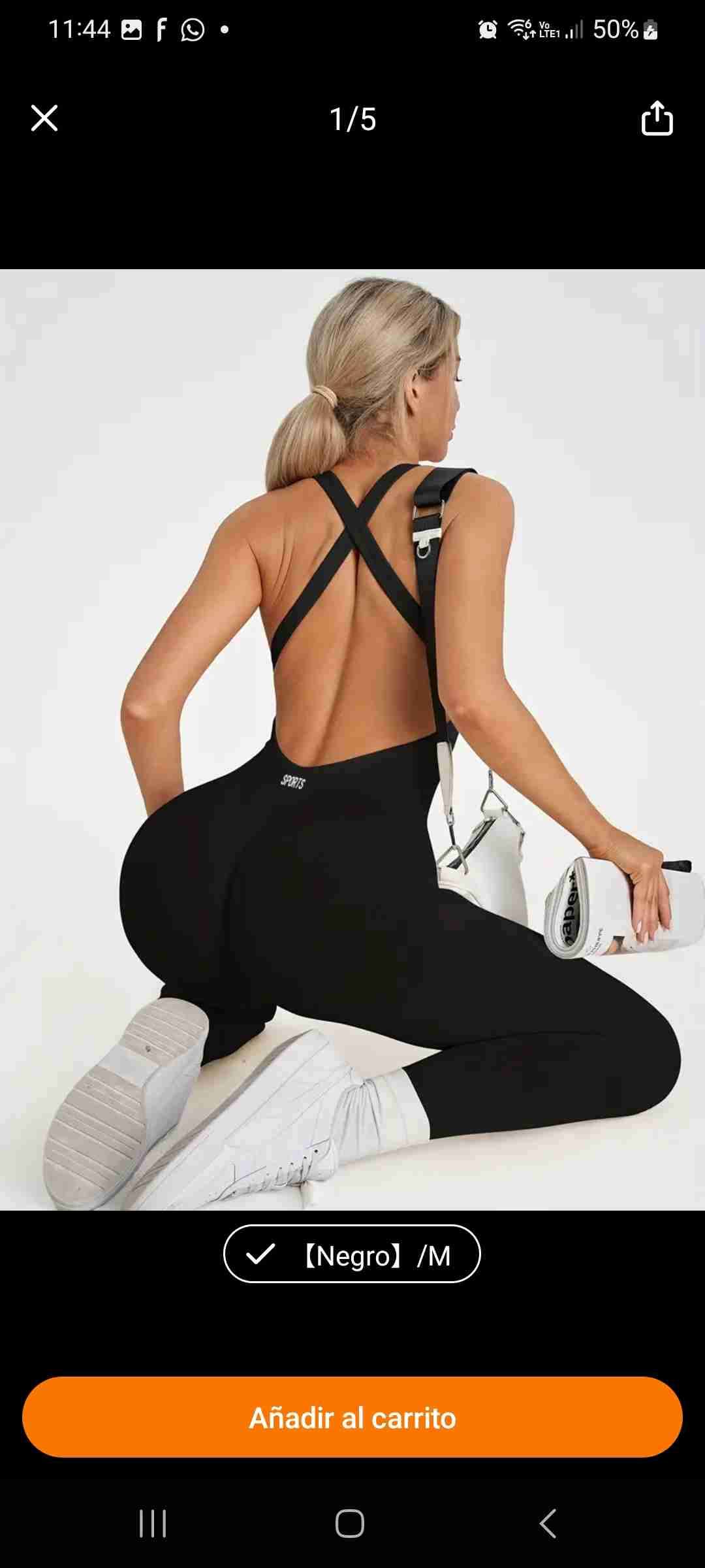 Enterito deportivo negro o casual - miniatura 4