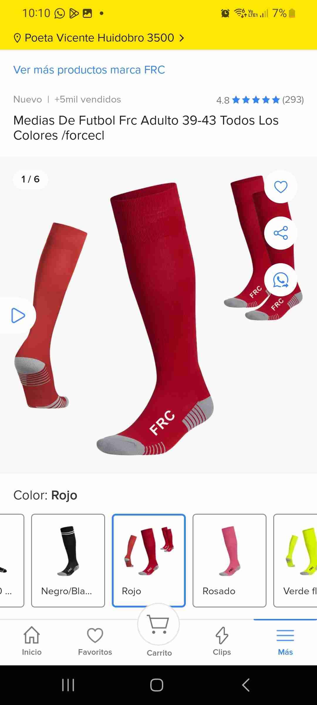 Calcetas deportivas FRC varios colores - miniatura 2