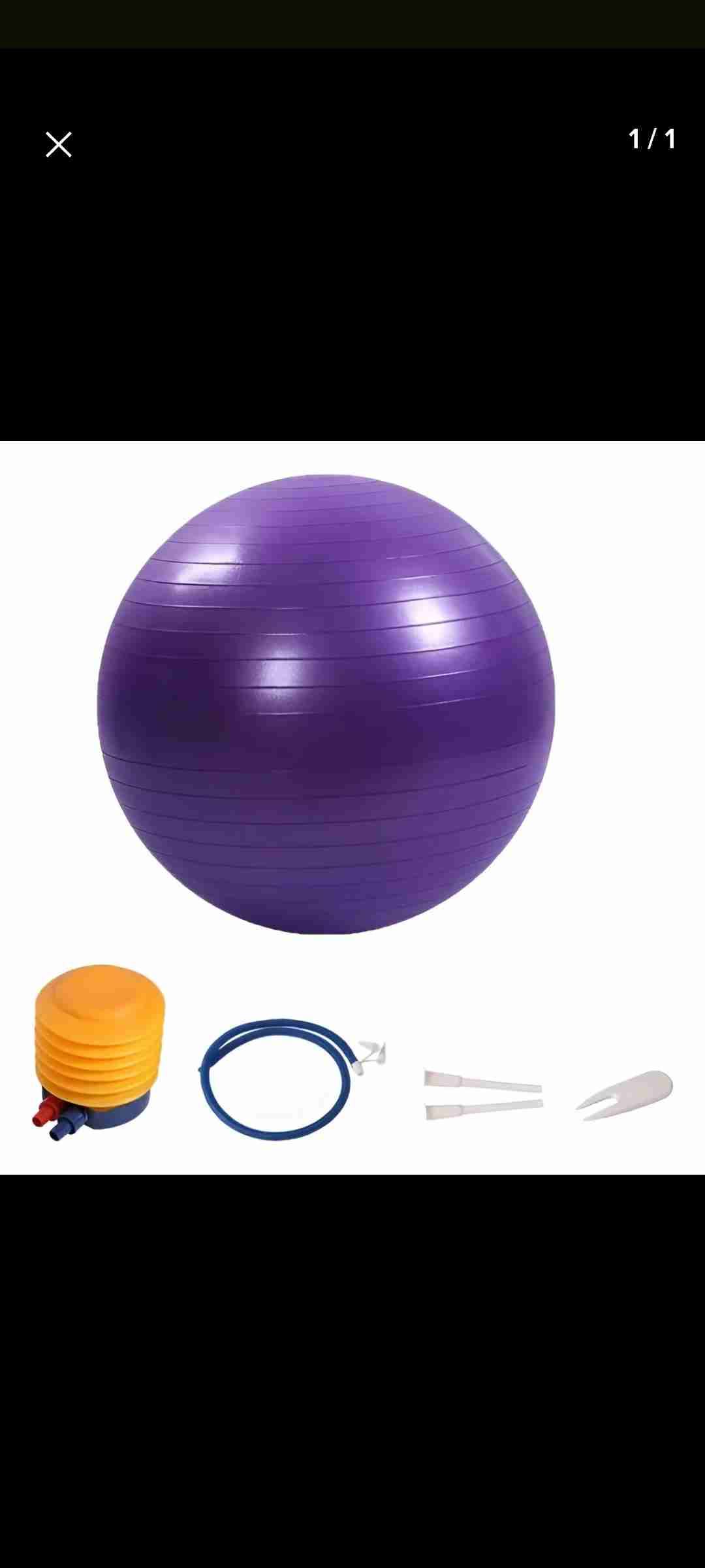 Pelota de ejercicio morada
