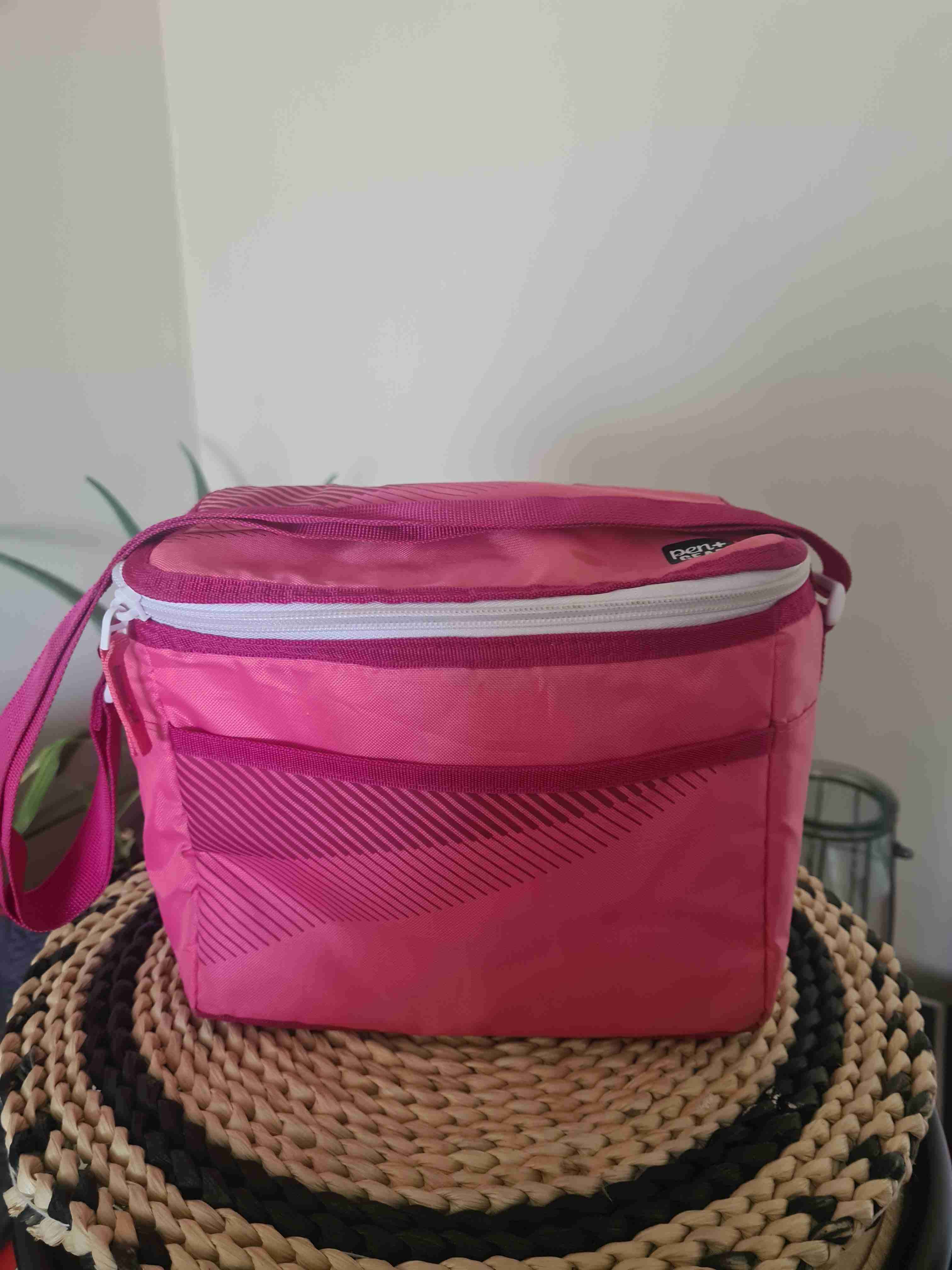 Lonchera térmica rosa