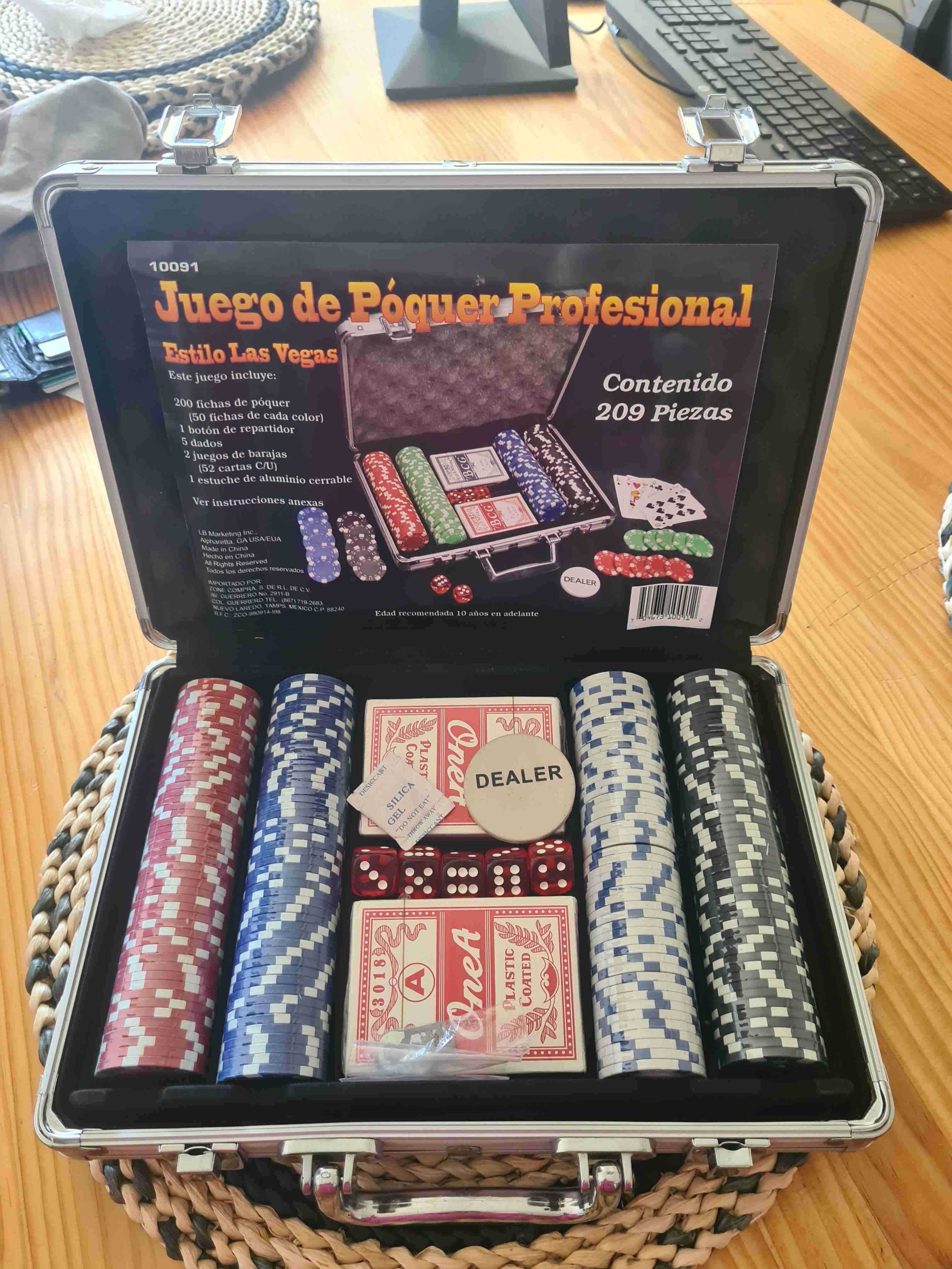 Juego de póquer profesional