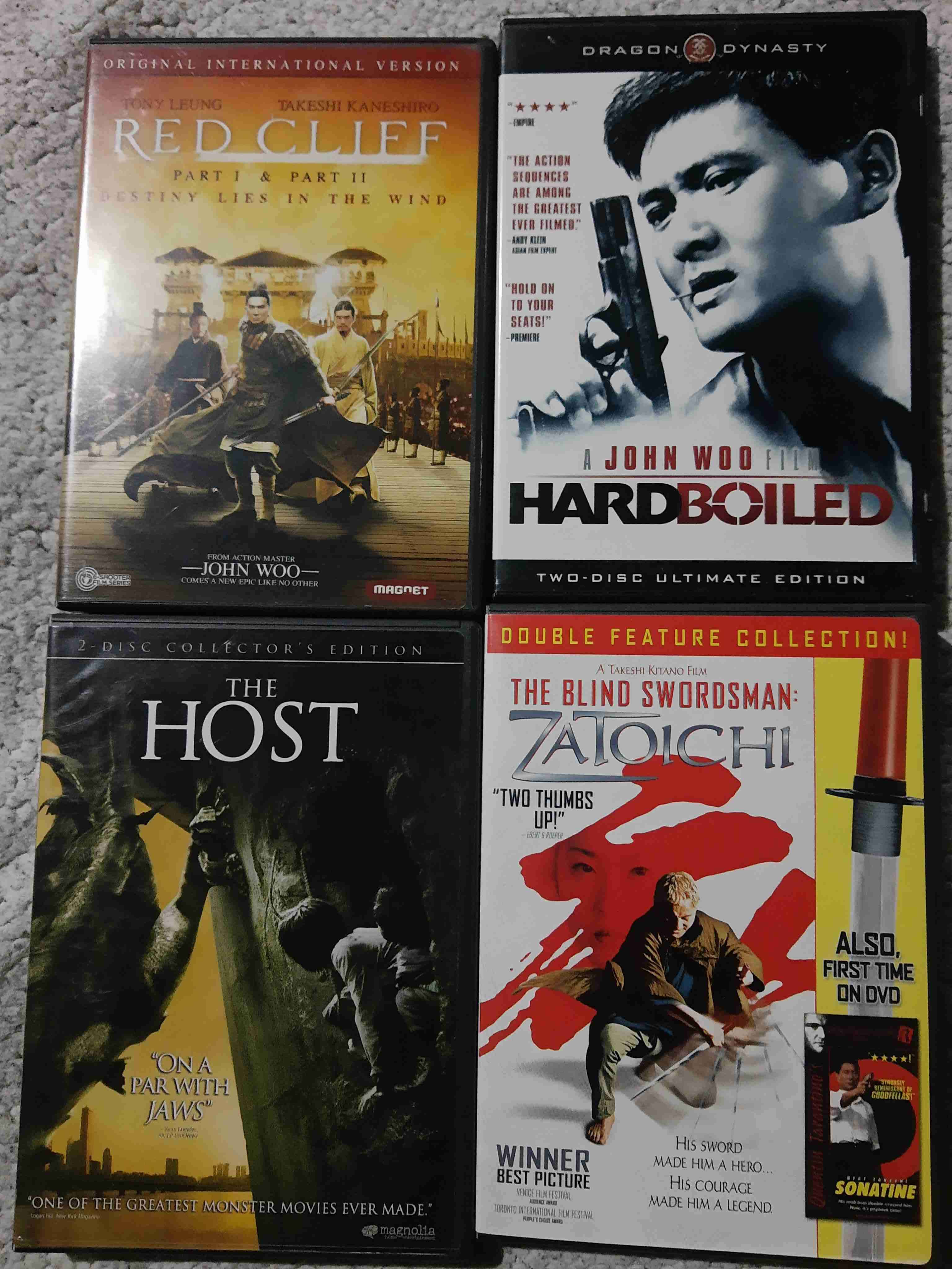 Colección de DVDs asiáticos dobles