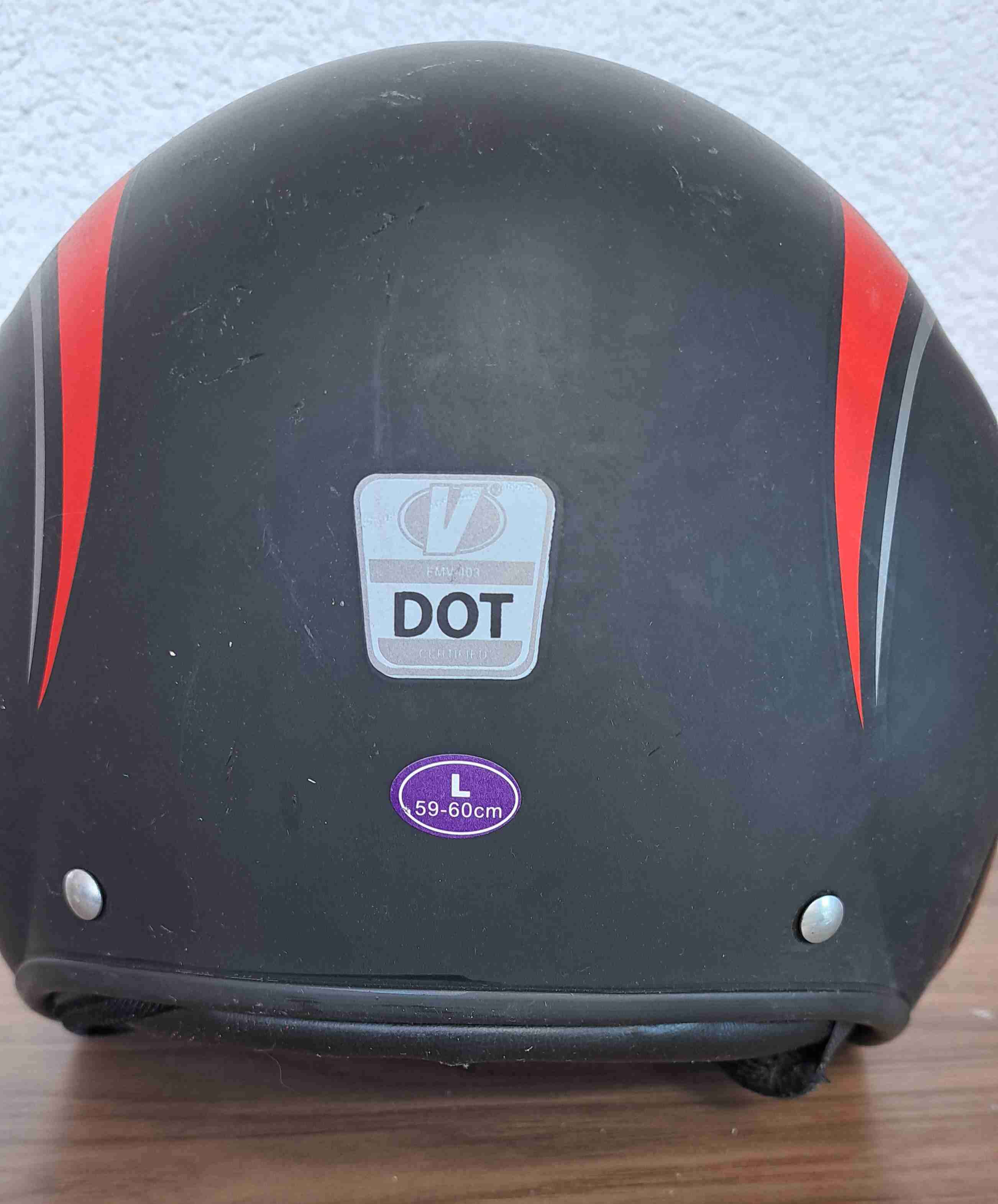 Casco Vento rojo y negro - miniatura 4