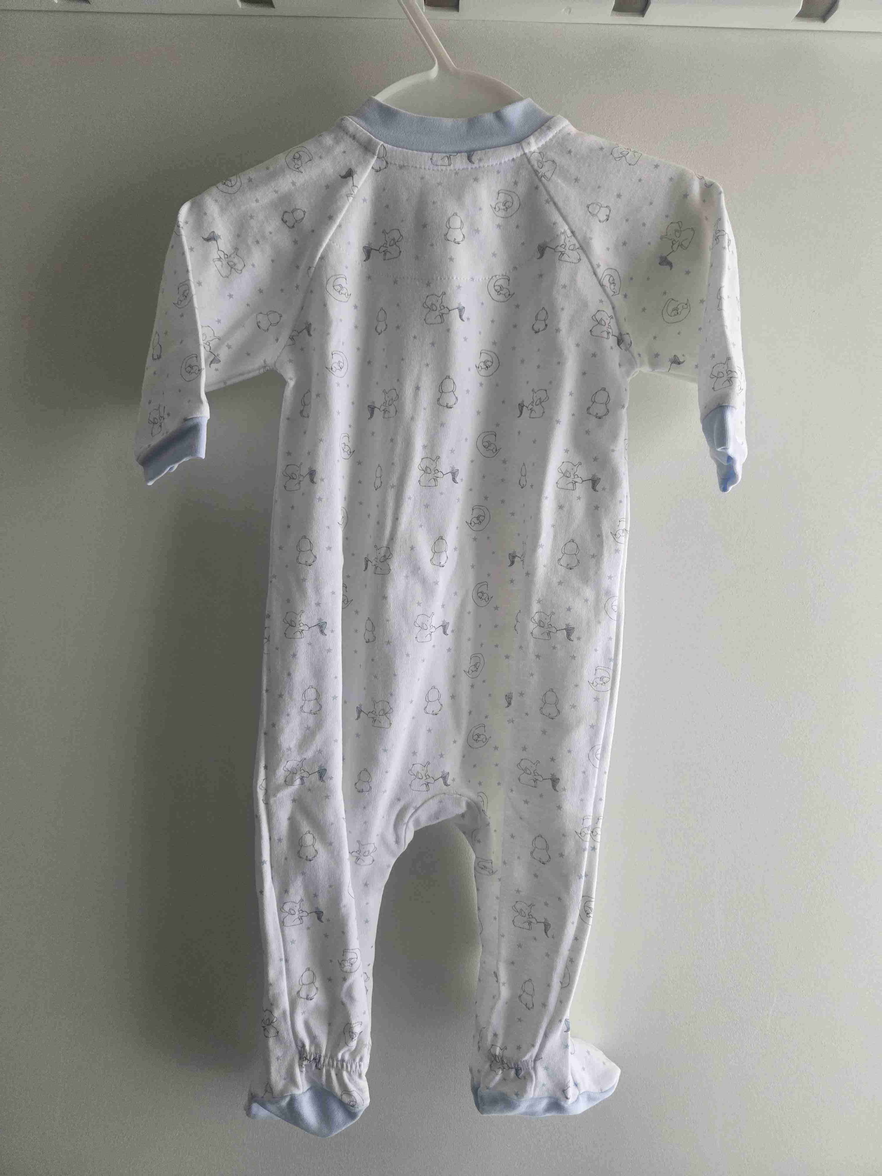 Pijama bebé azul con dibujos - miniatura 5