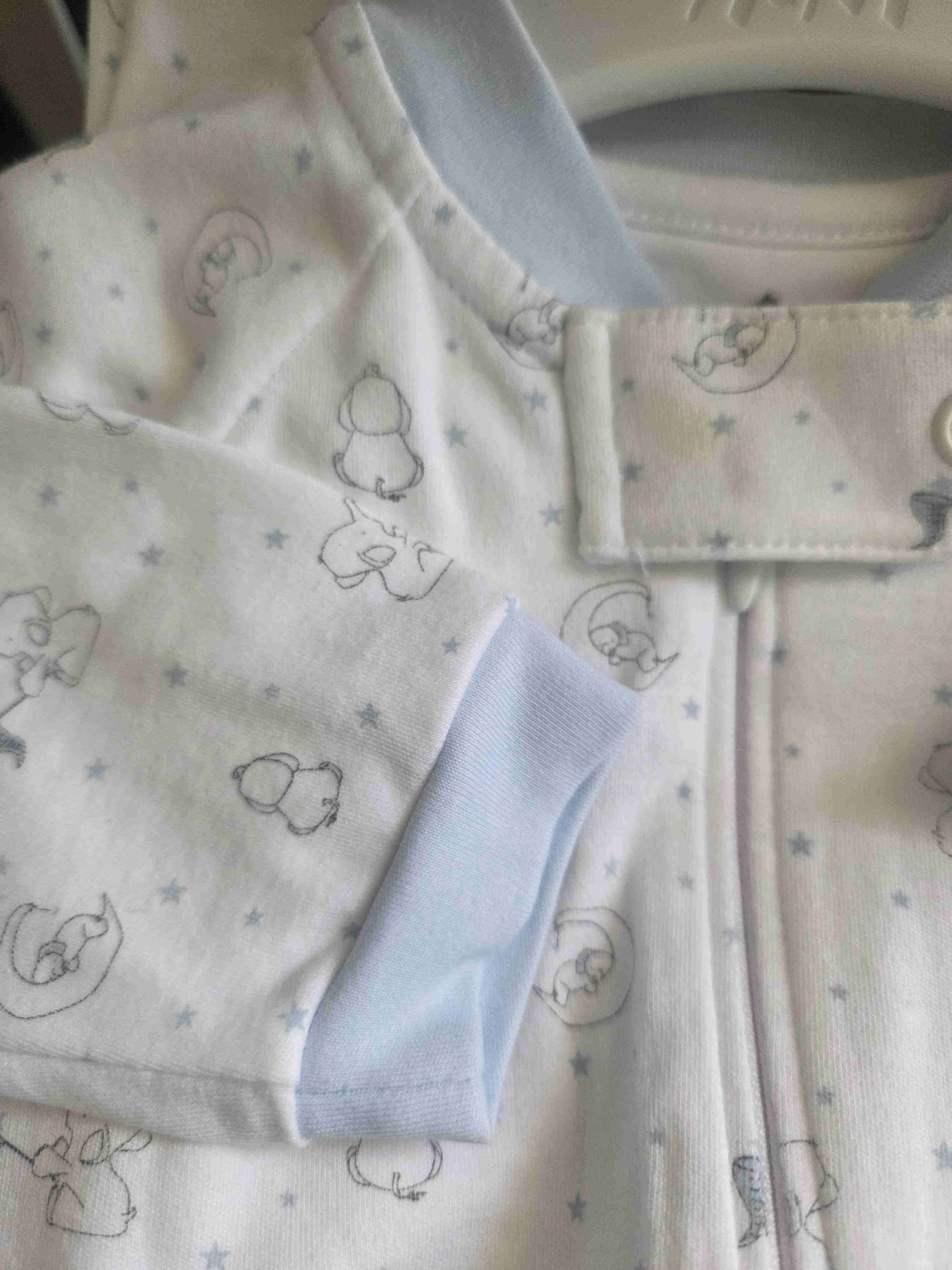 Pijama bebé azul con dibujos - miniatura 6