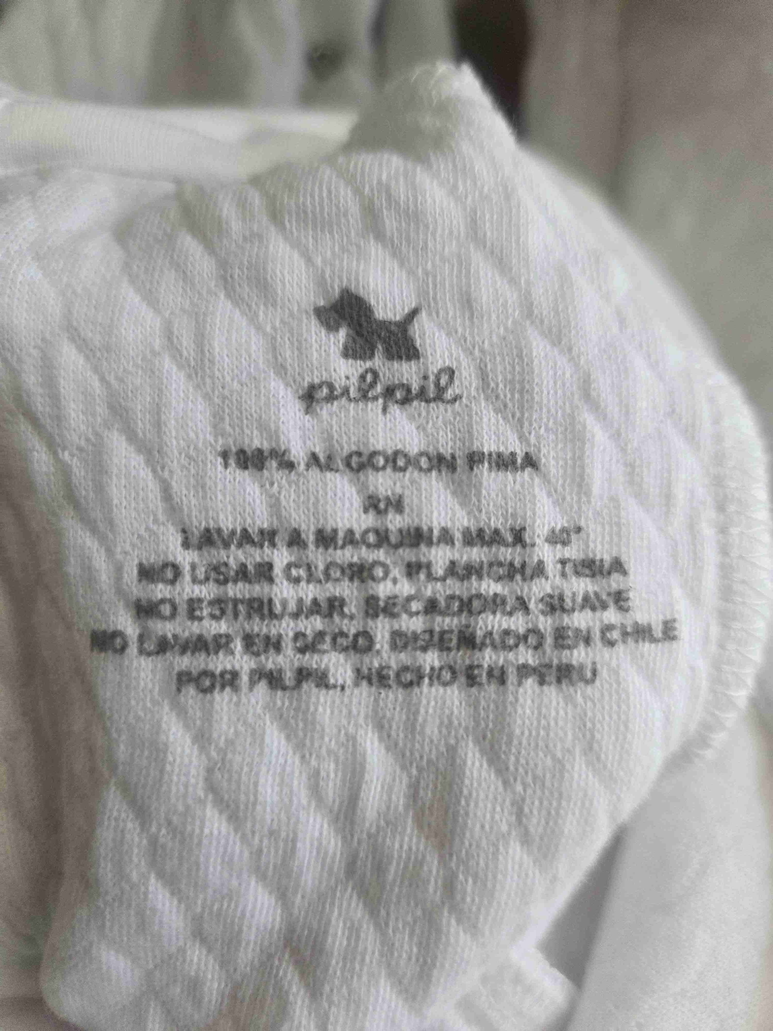 Enterito bebé blanco con cuello - miniatura 4