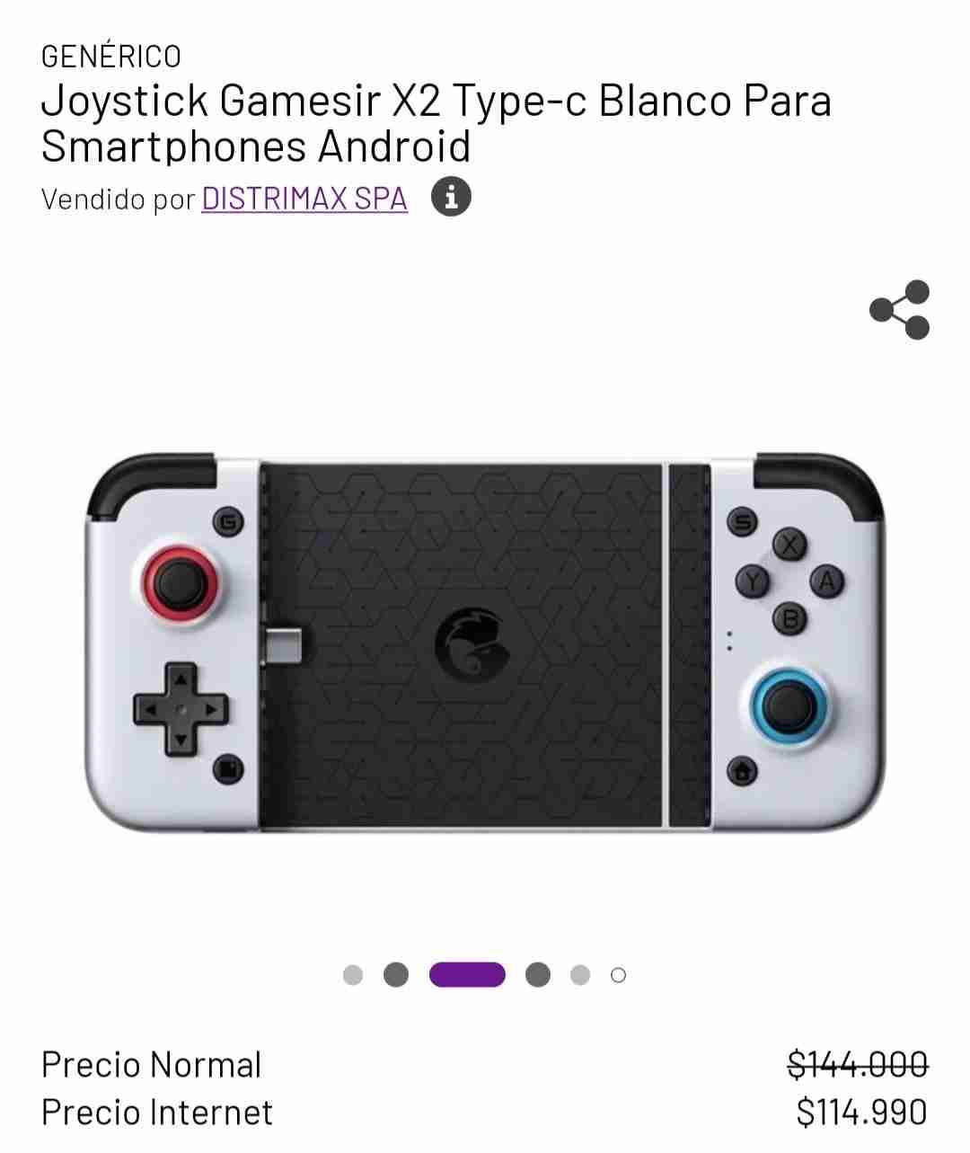 Joystick Gamesir X2 Type-C Blanco