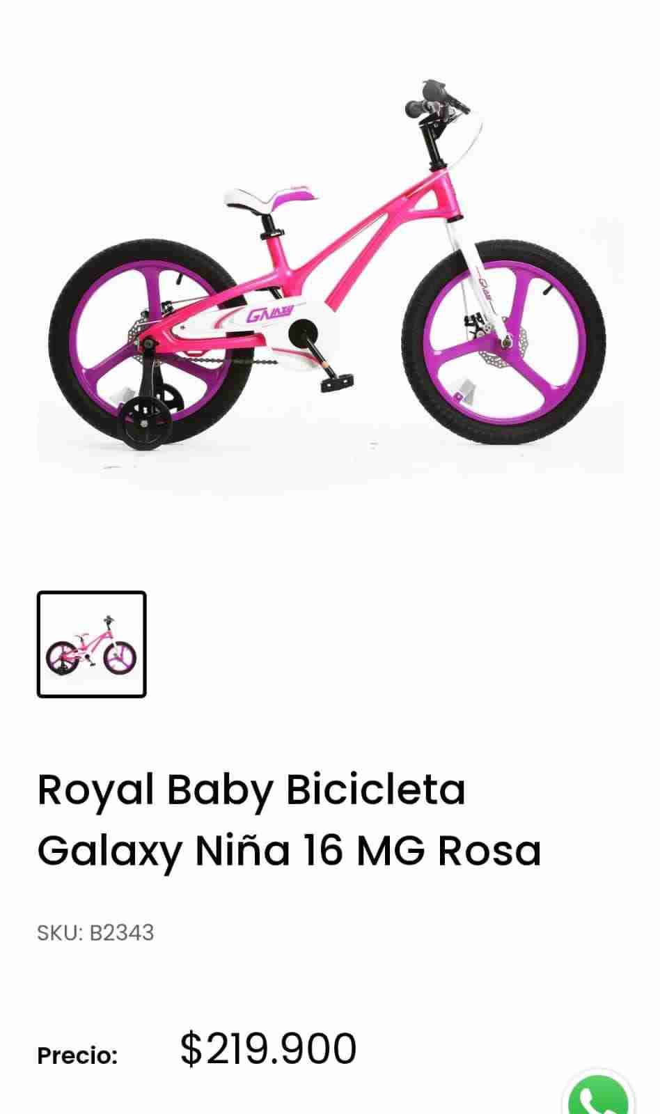 Bicicleta royal baby 16 MG - miniatura 5