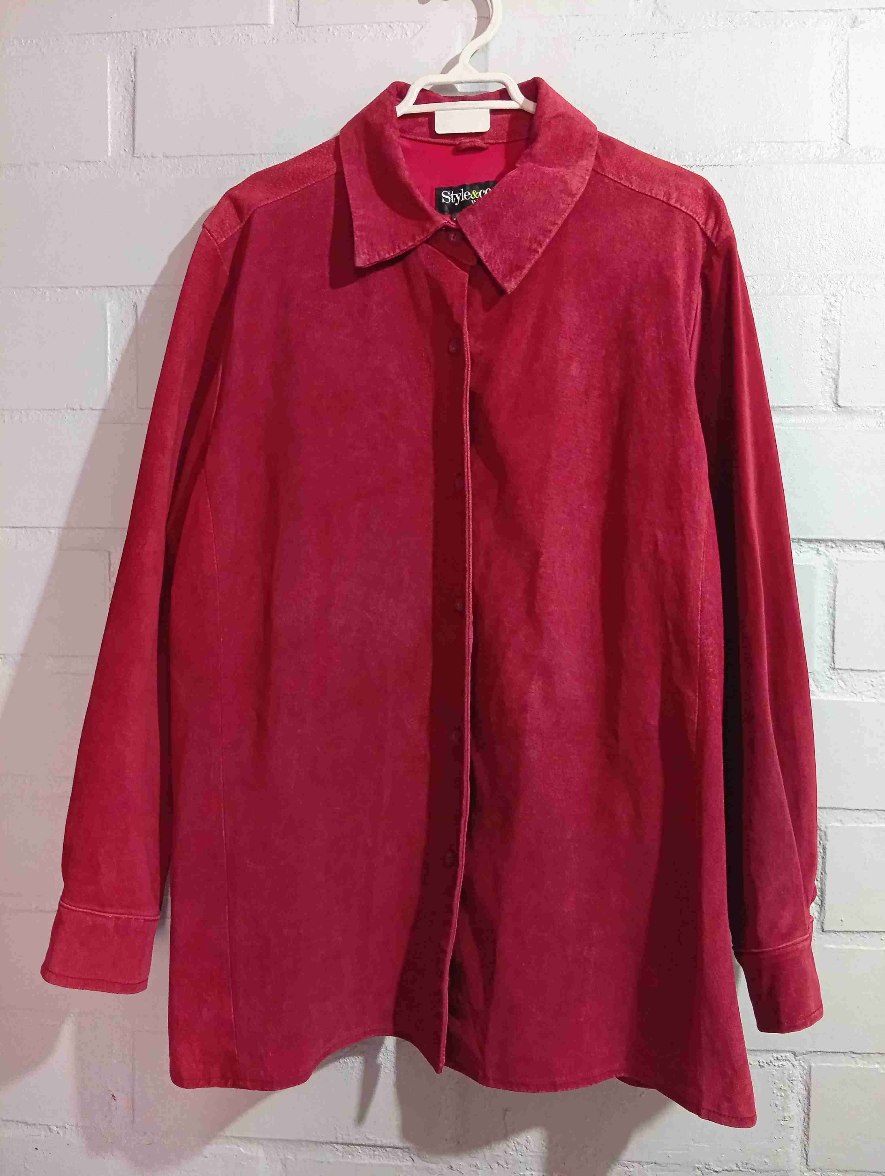 Chaqueta cuero talla XXL 5 mil burdeo