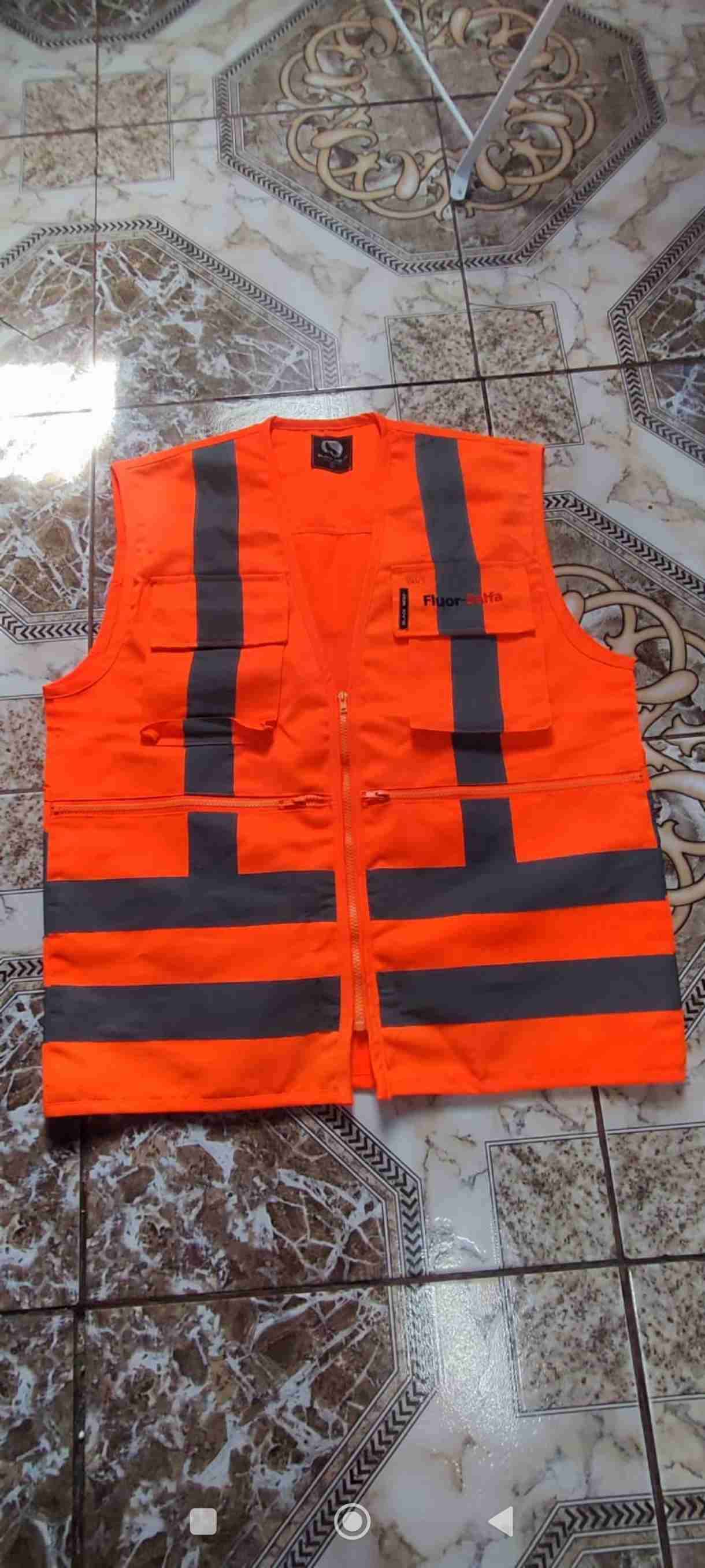 Chaleco reflectante naranja, azul y amarillo - miniatura 5