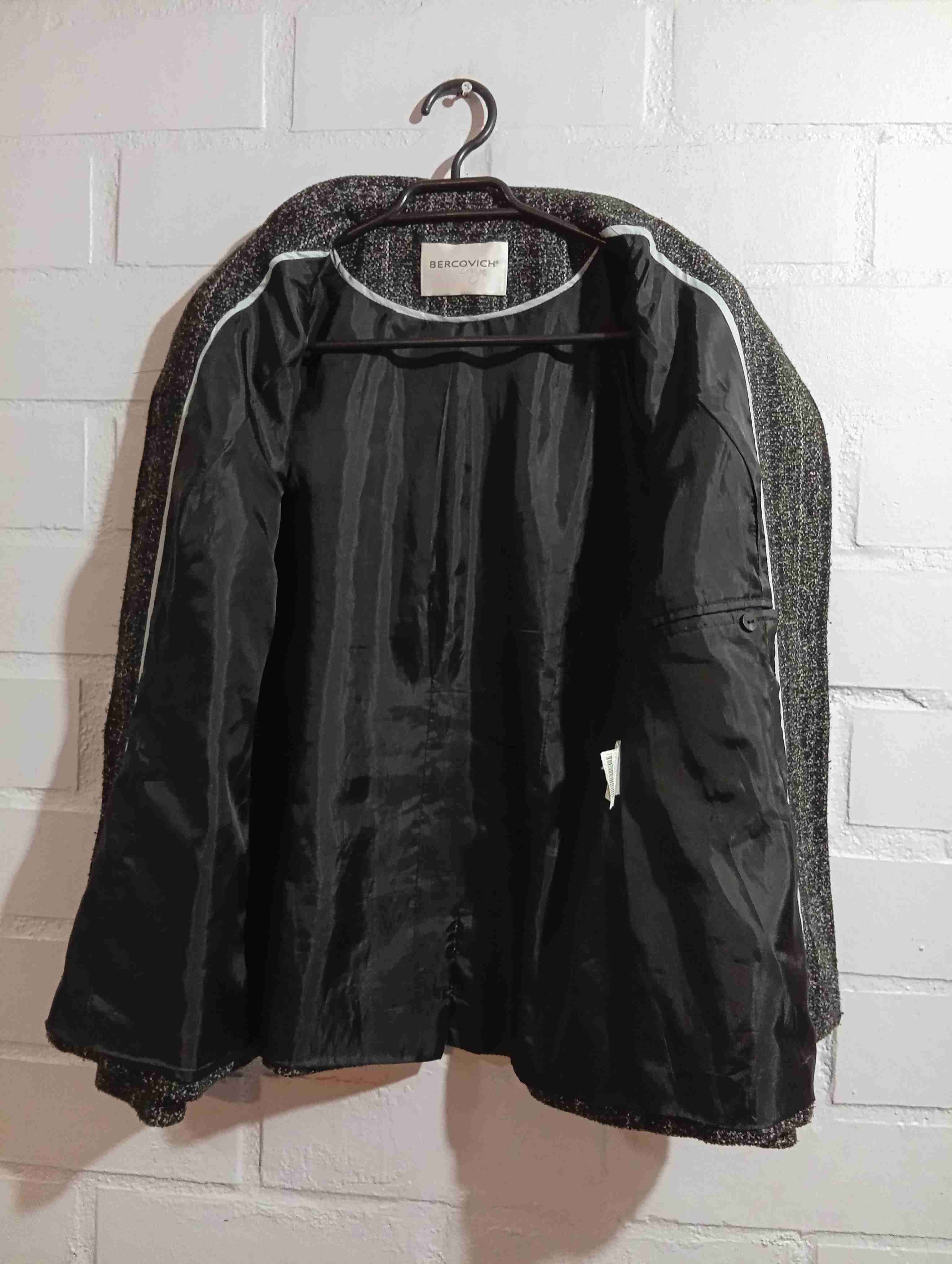 Chaqueta gris a rayas talla M - miniatura 3