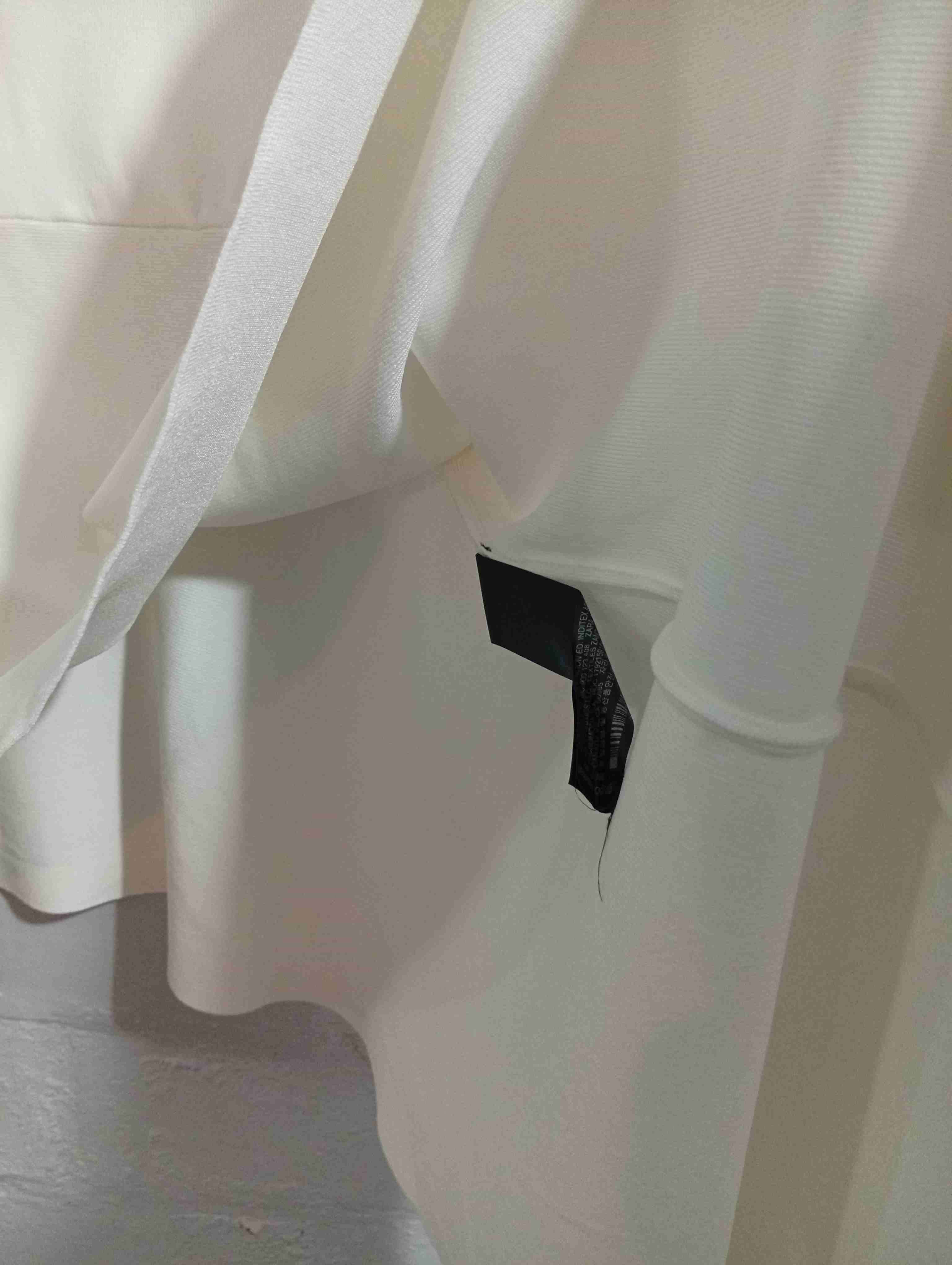 Top asimétrico beige Zara talla S - miniatura 3