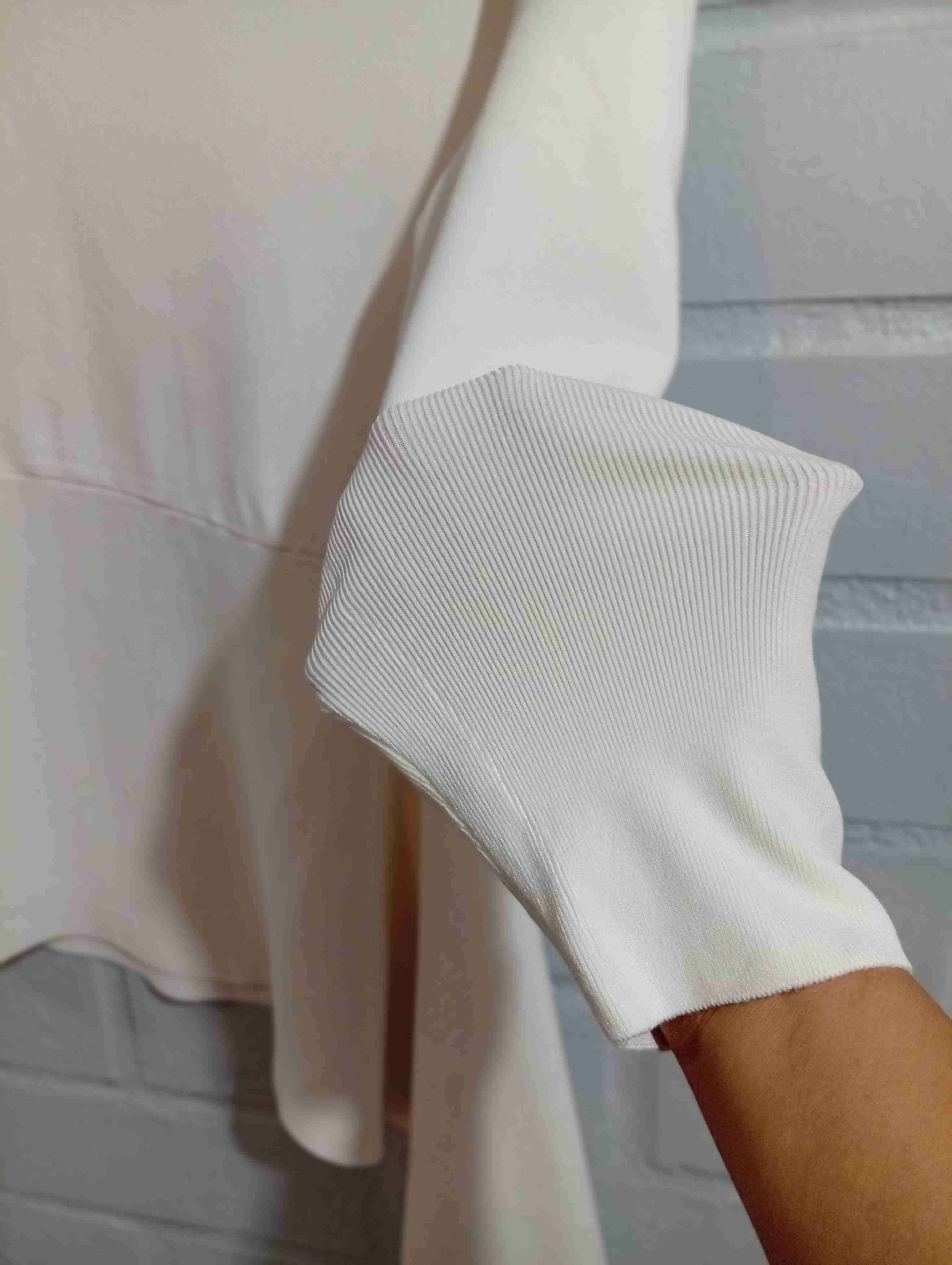 Top asimétrico beige Zara talla S - miniatura 5