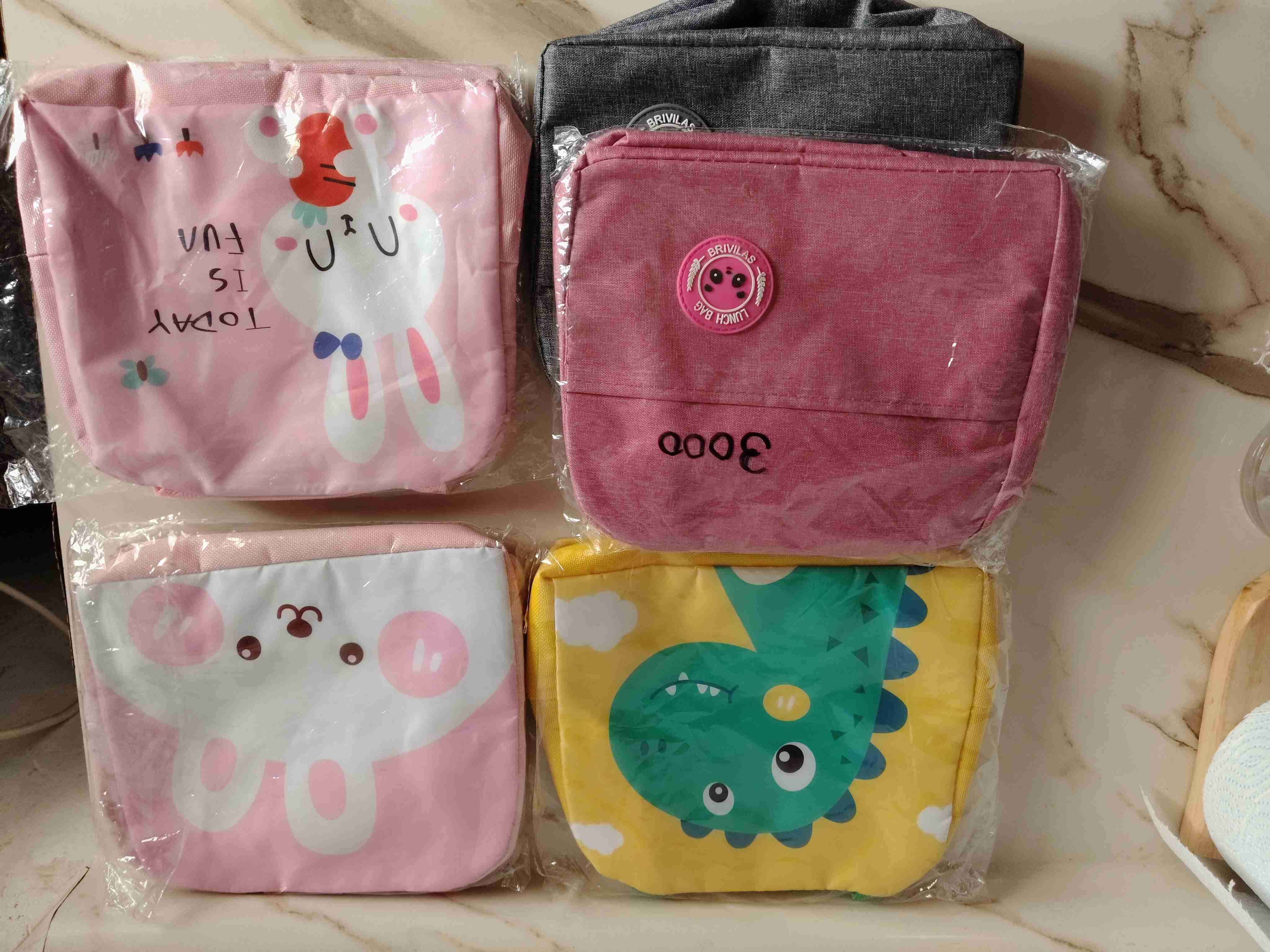 Loncheros térmicas de almuerzo estampadas