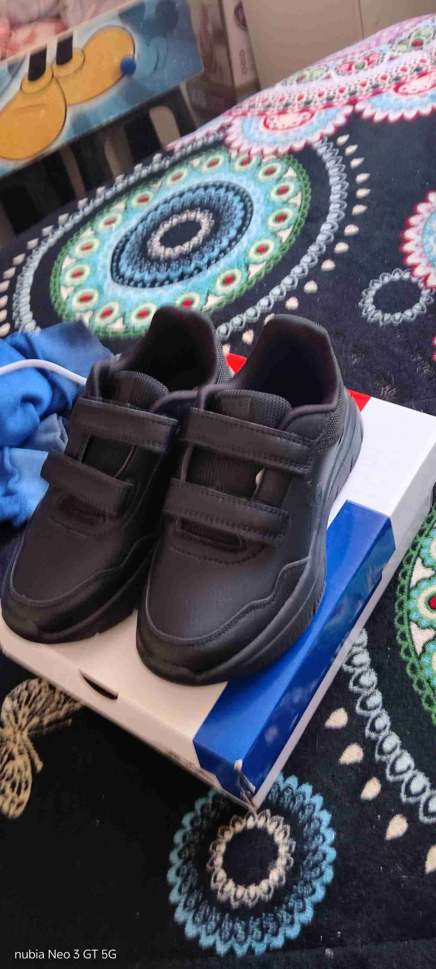 Zapatillas negras escolares negra - miniatura 2