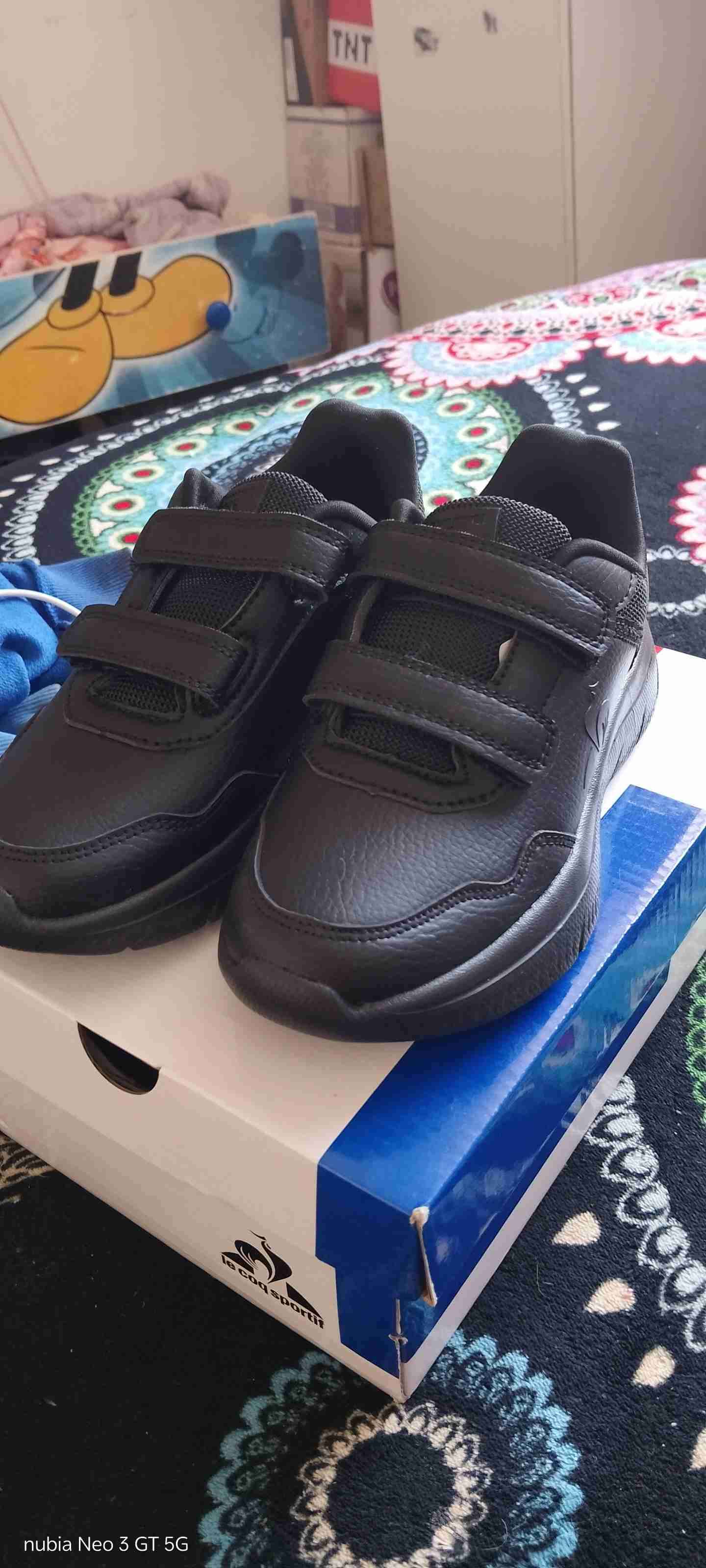 Zapatillas negras escolares negra - miniatura 3