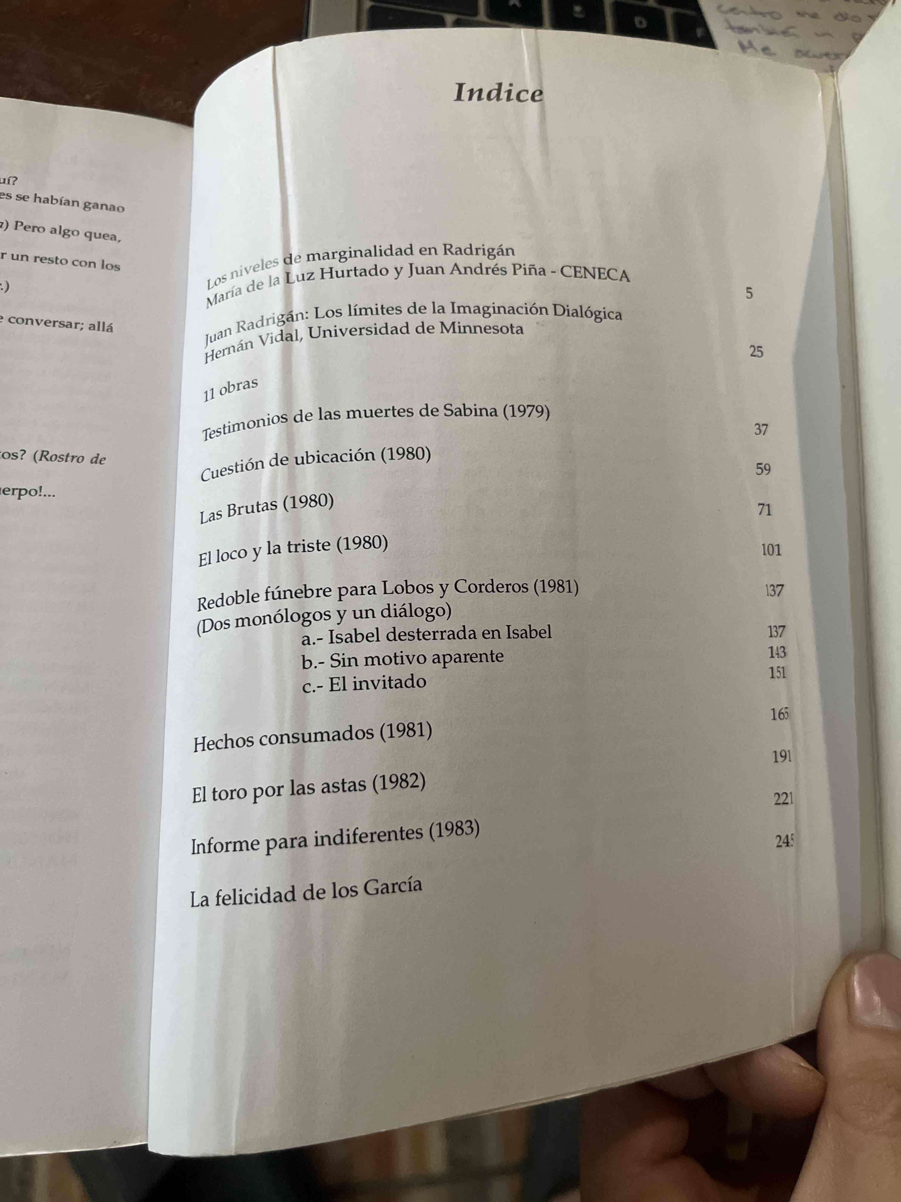 Libro Hechos Consumados de Juan Radrigán - miniatura 3