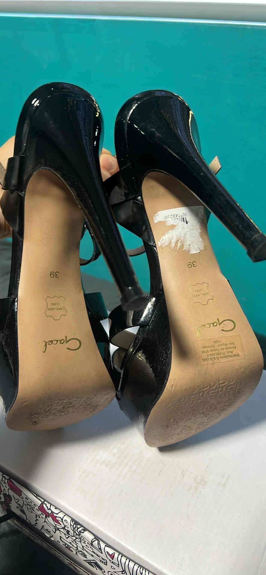Tacones altos negros Gacel. 39 - miniatura 4