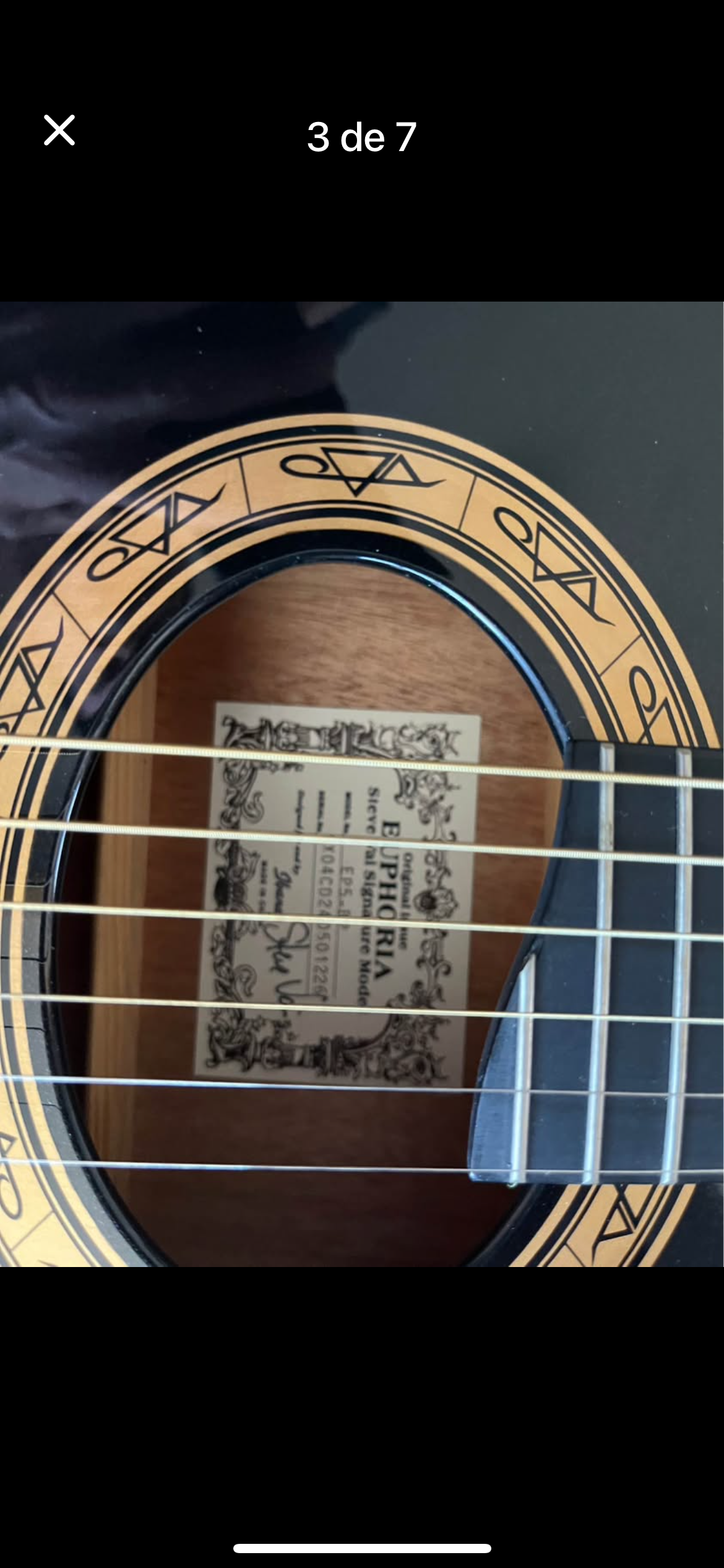 Guitarra acústica Ibanez negra - miniatura 3