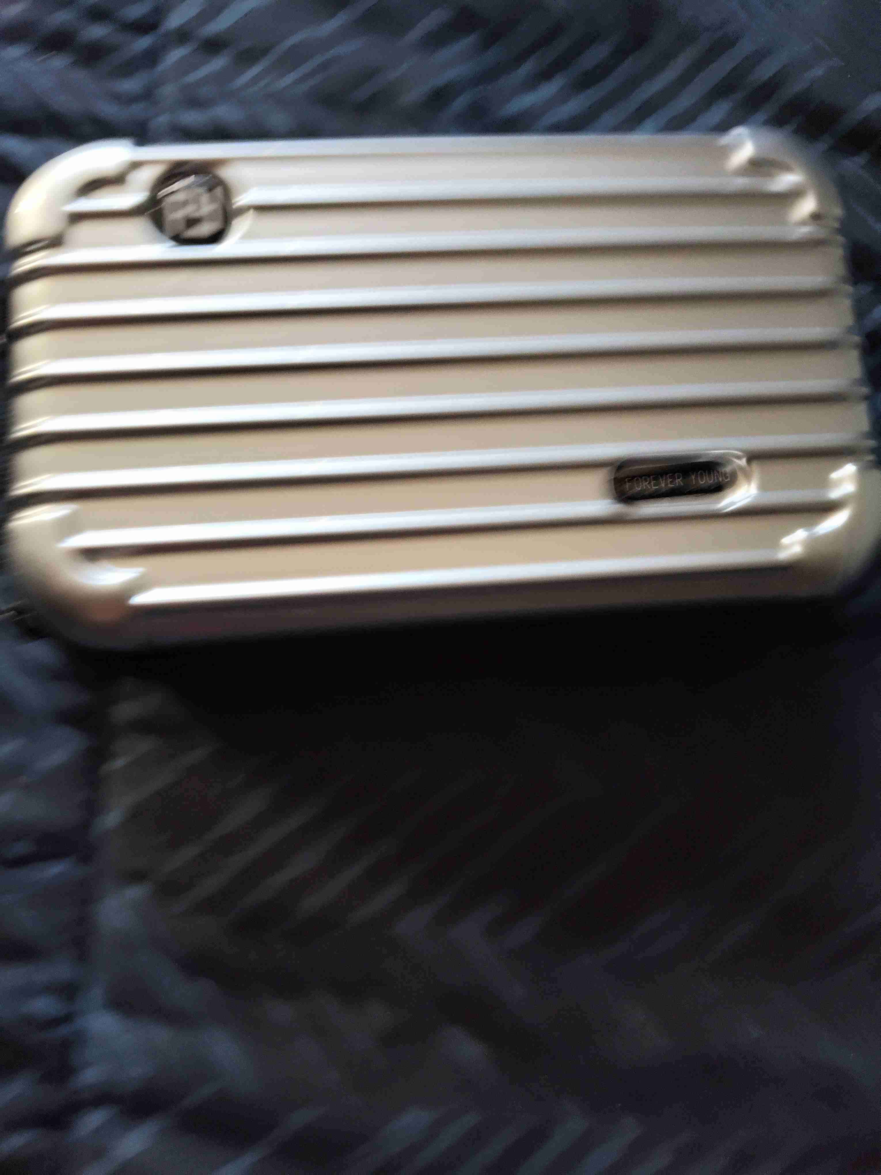 Maleta rígida plateada FJ - miniatura 2