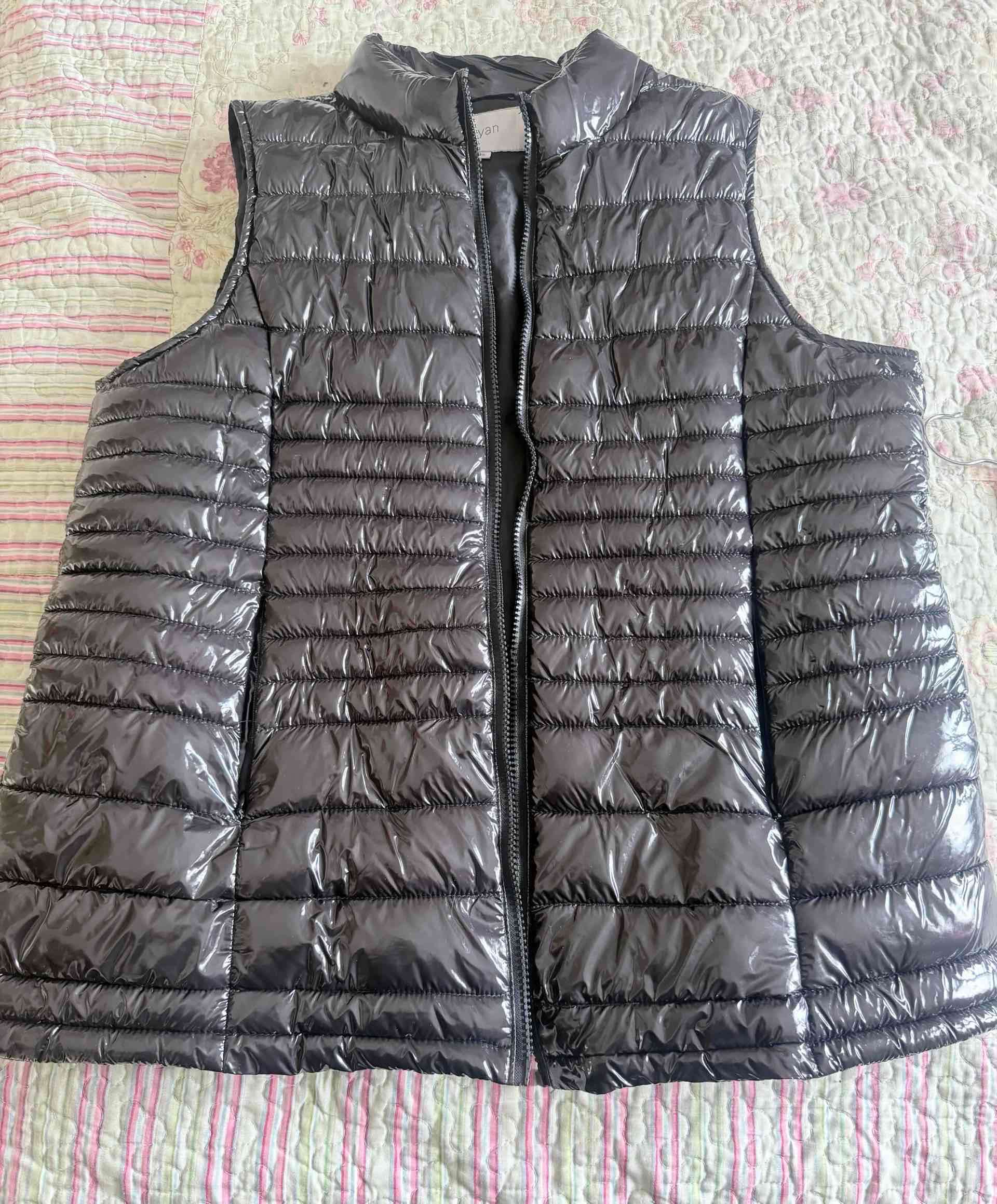 Chaleco sin mangas acolchado negro