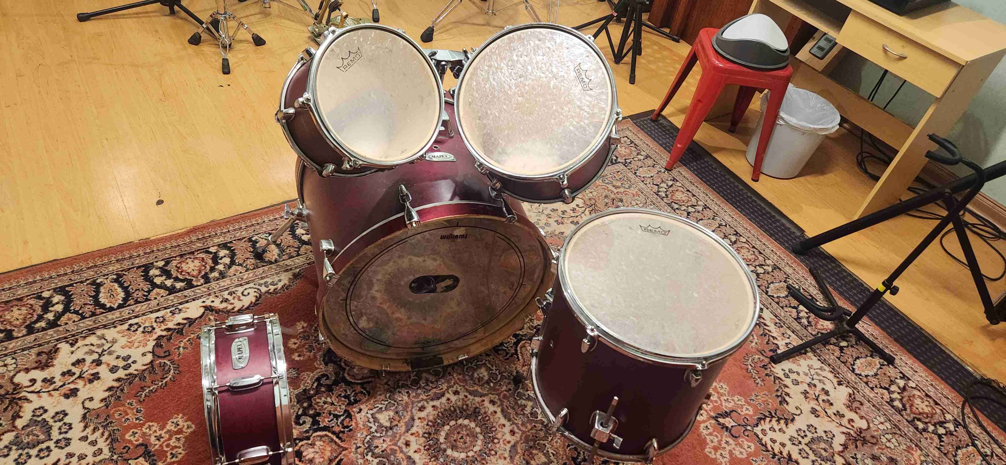 Schell pack Batería Mapex V color vino - miniatura 4