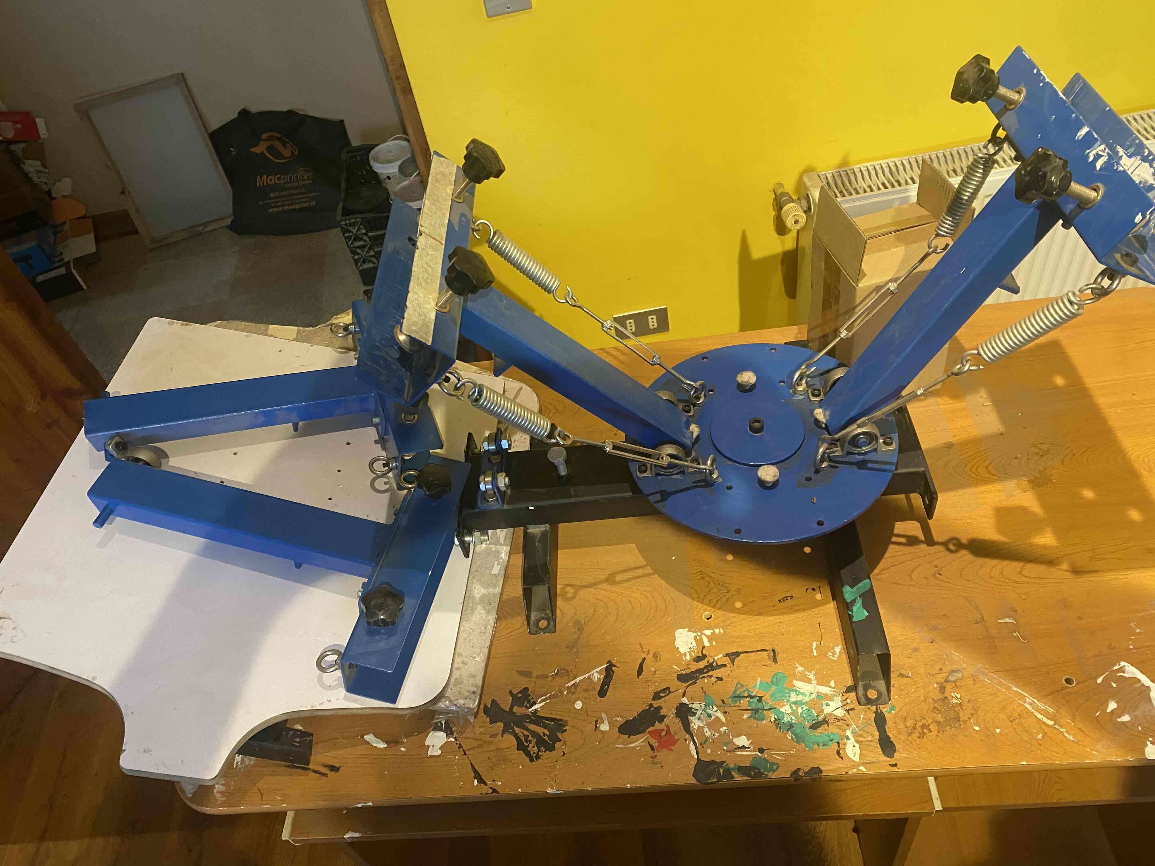 Prensa serigráfica azul manual - miniatura 2