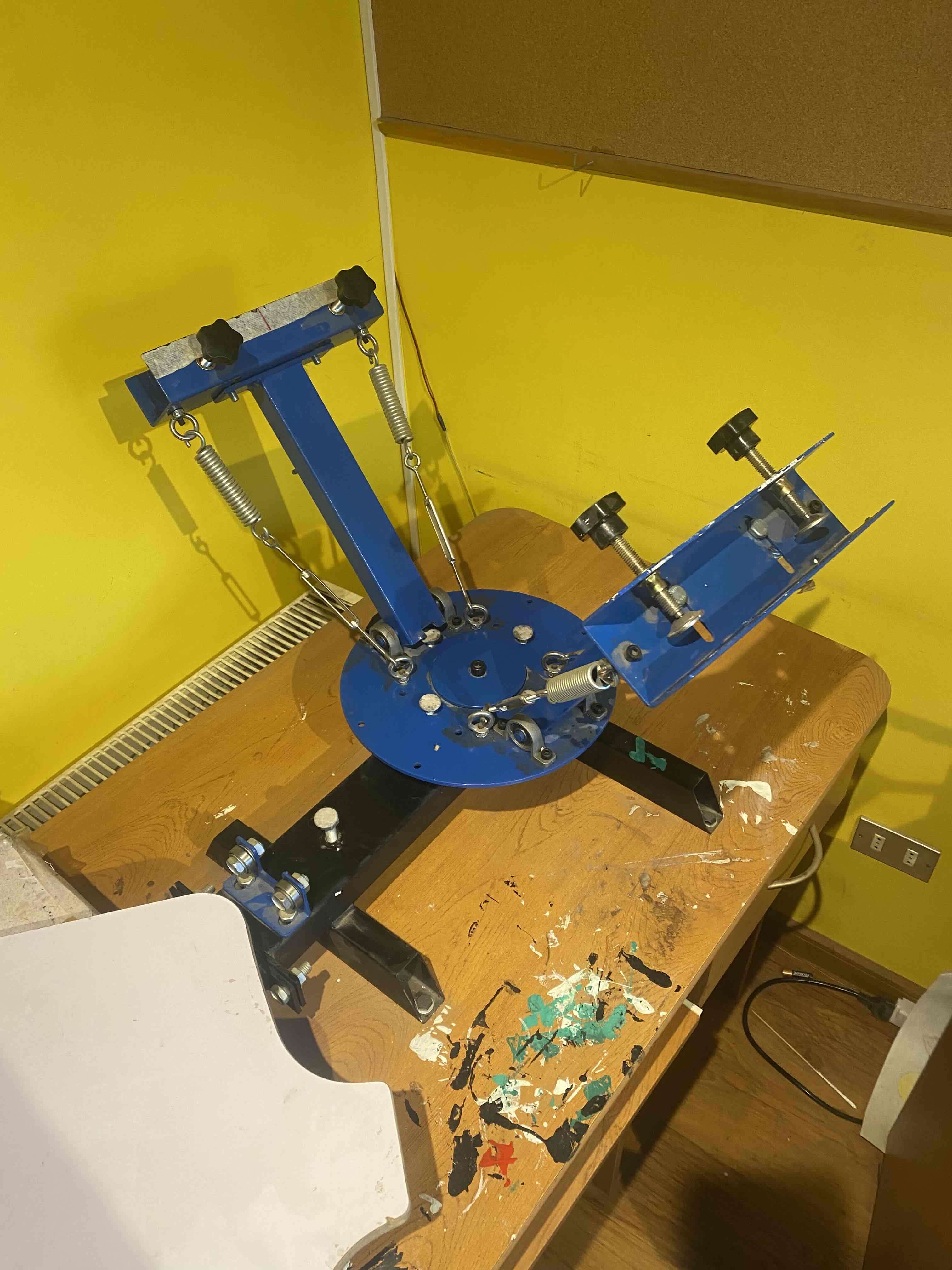 Prensa serigráfica azul manual - miniatura 4