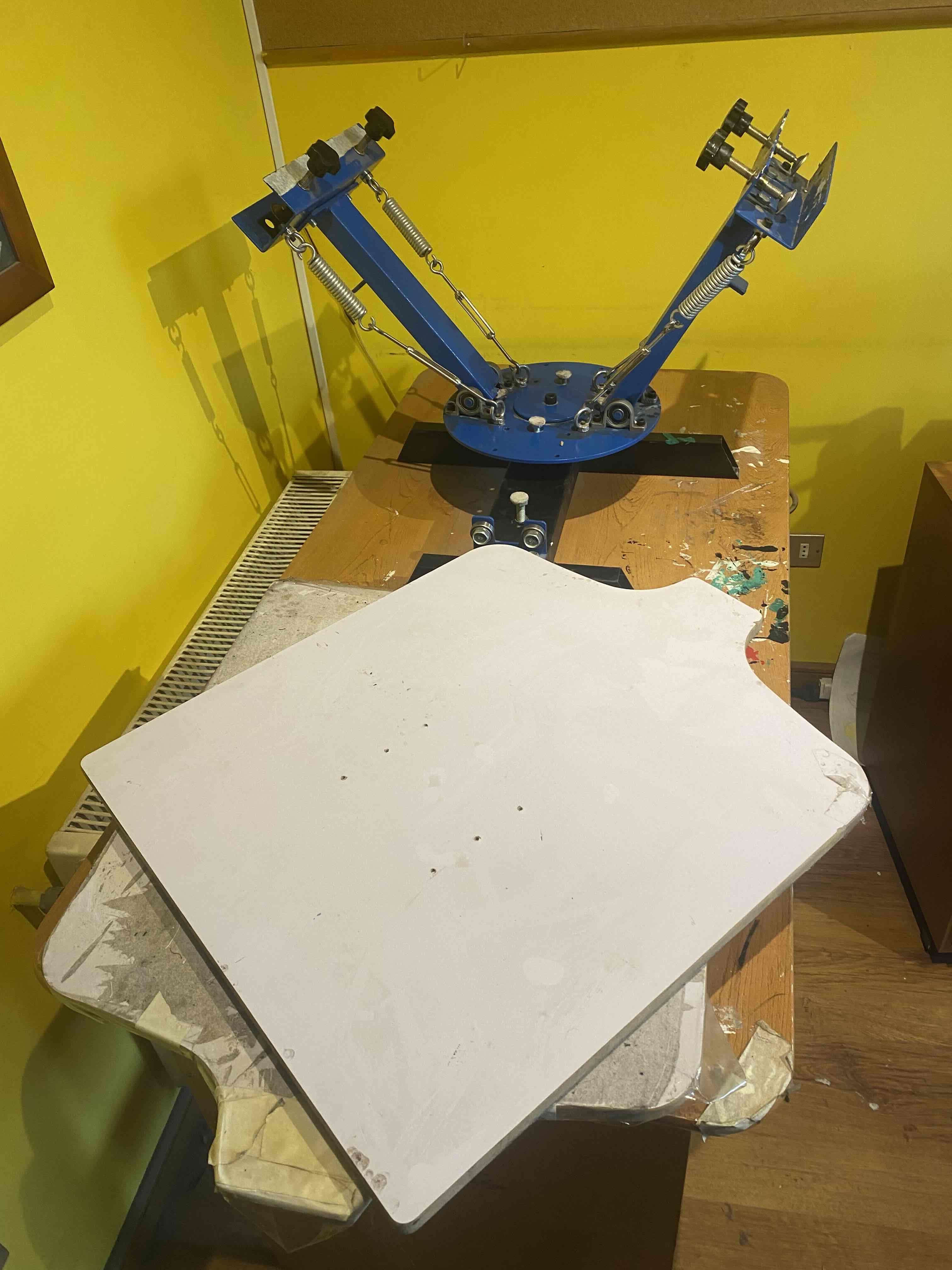 Prensa serigráfica azul manual - miniatura 5