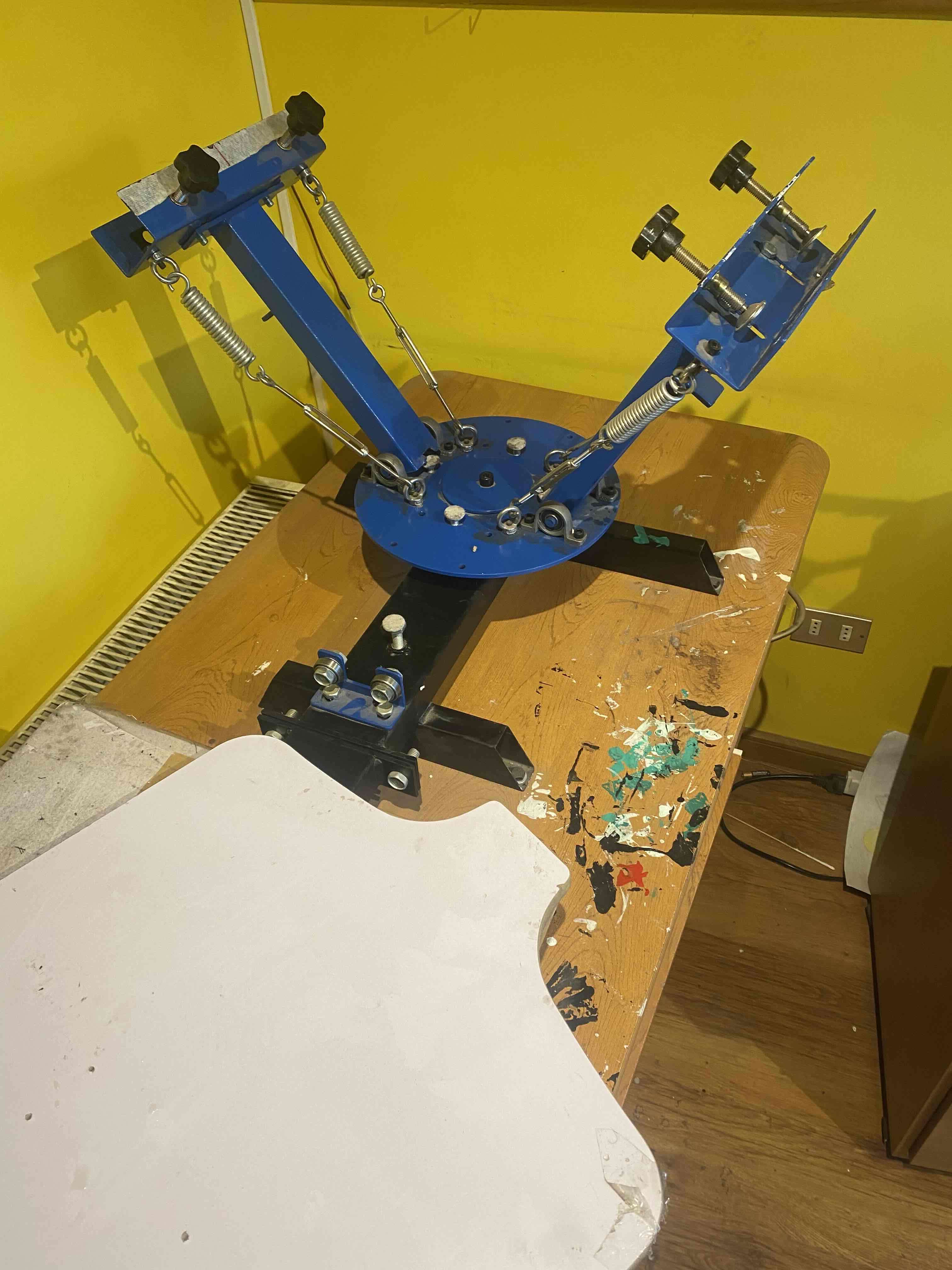 Prensa serigráfica azul manual - miniatura 6