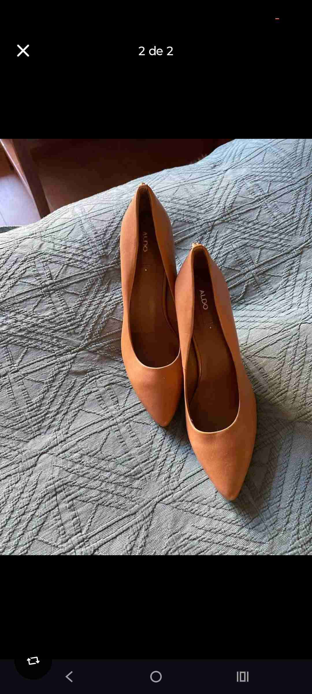 Zapatos cuero Aldo color caramelo