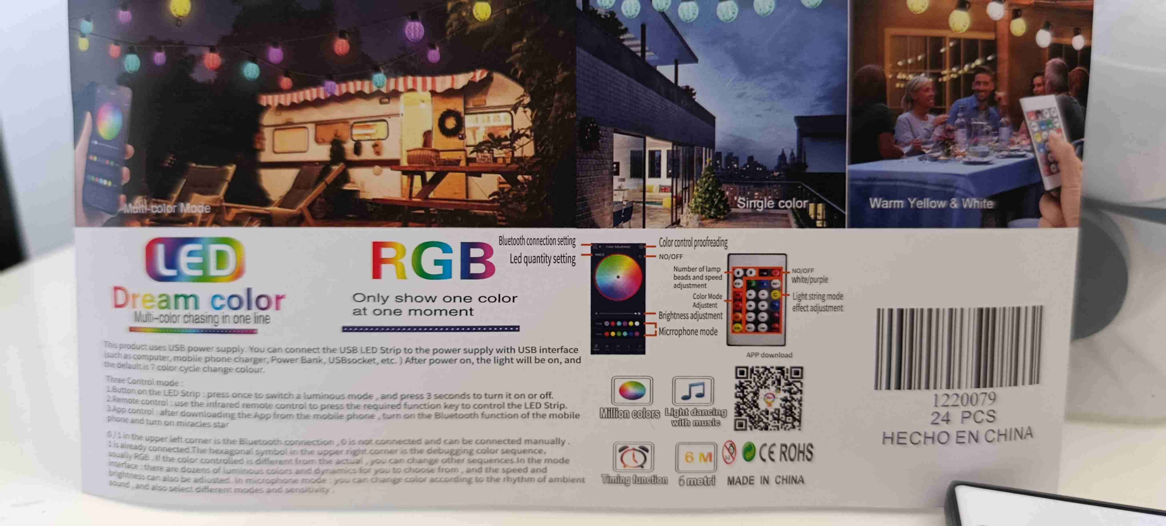 Guirnalda de luces LED multicolor - miniatura 2