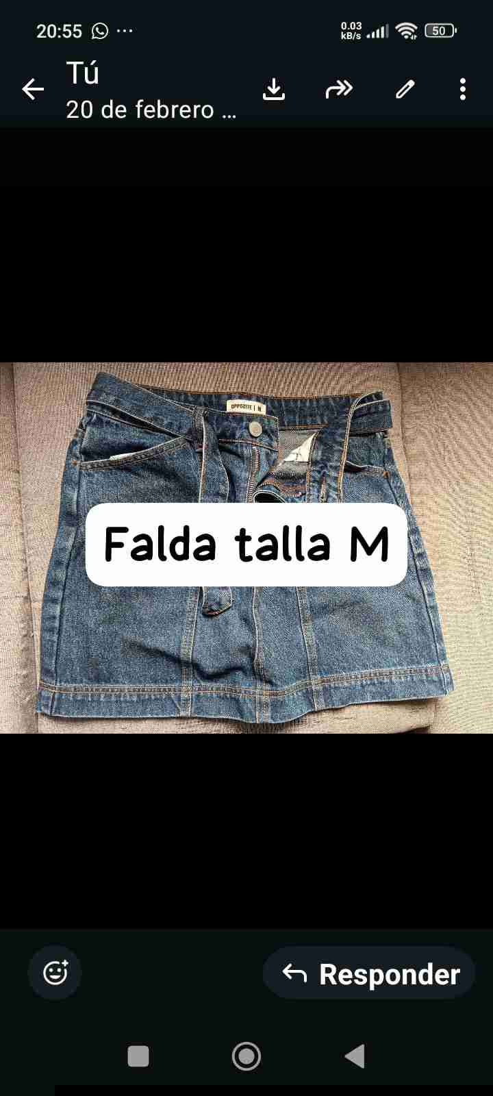 Shorts de mezclilla talla 38 - miniatura 2