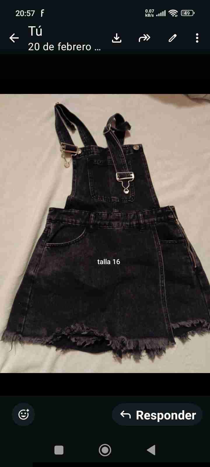 Shorts de mezclilla talla 38 - miniatura 4