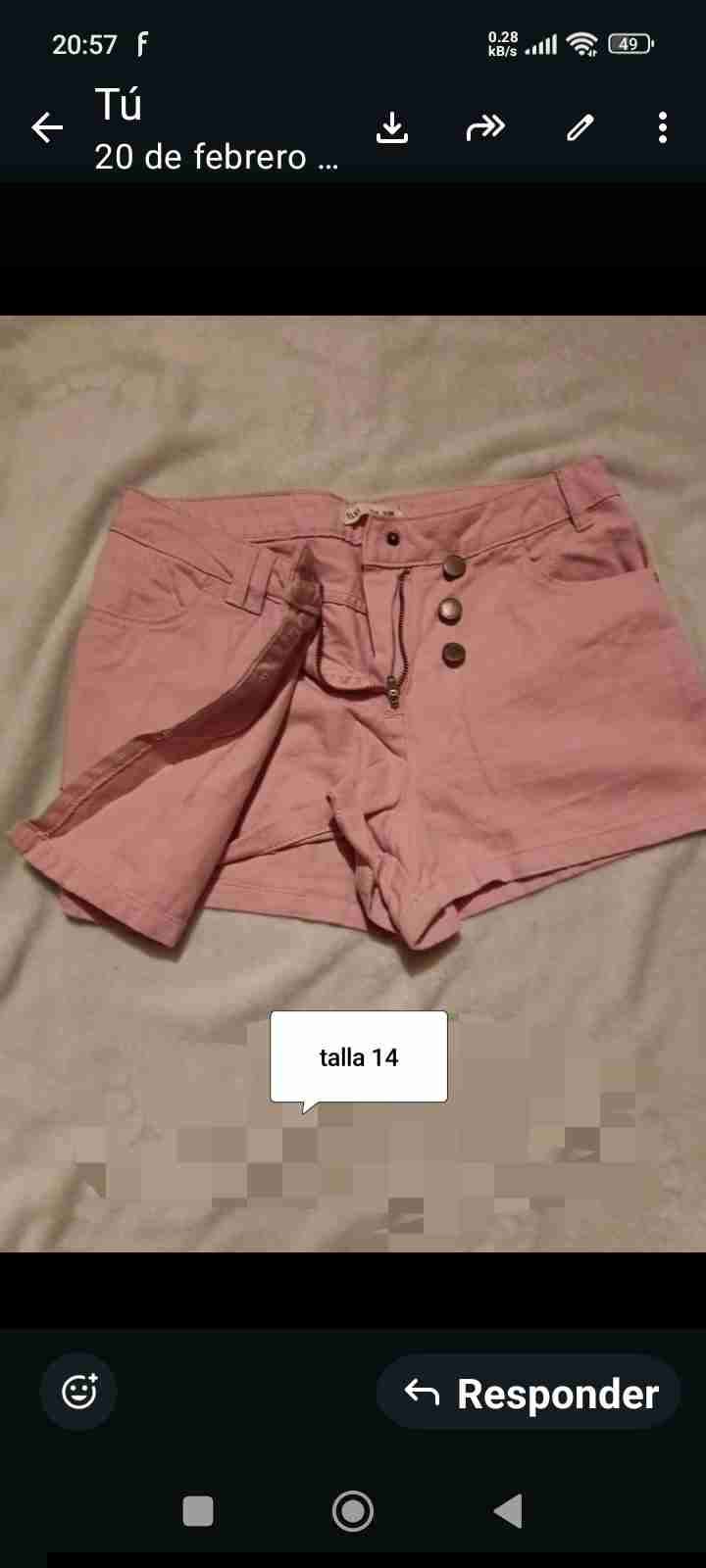 Shorts de mezclilla talla 38 - miniatura 5