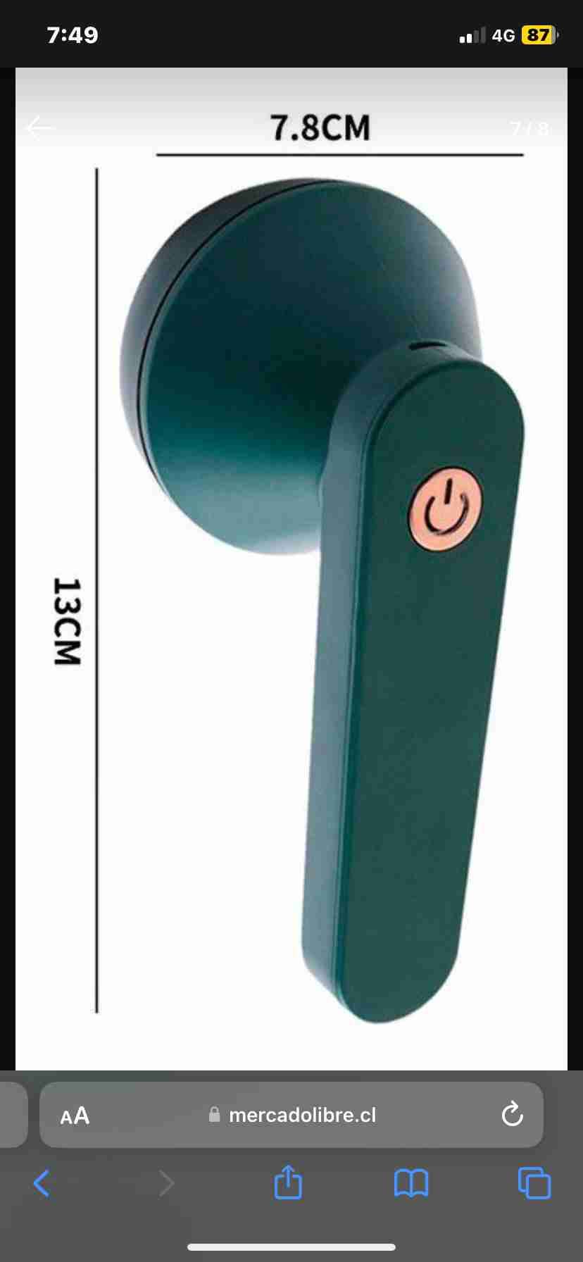 Quitapelusas eléctrico verde - 2