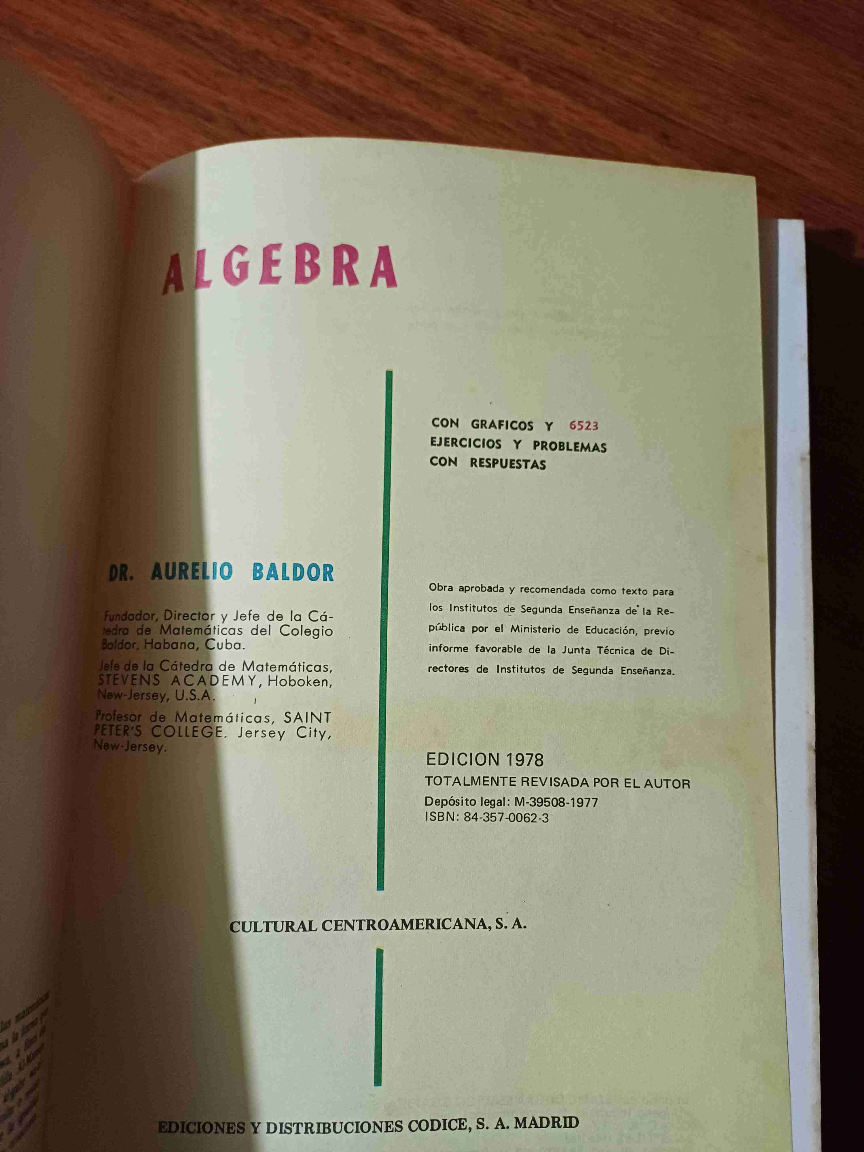 Libro de Álgebra de A. Baldor - miniatura 2