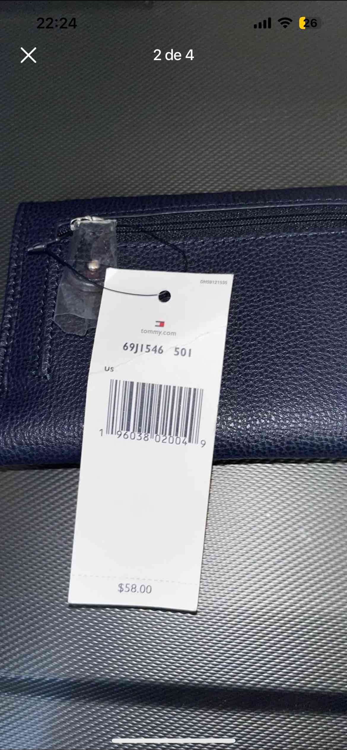 Billetera Tommy Hilfiger azul oscuro - miniatura 3