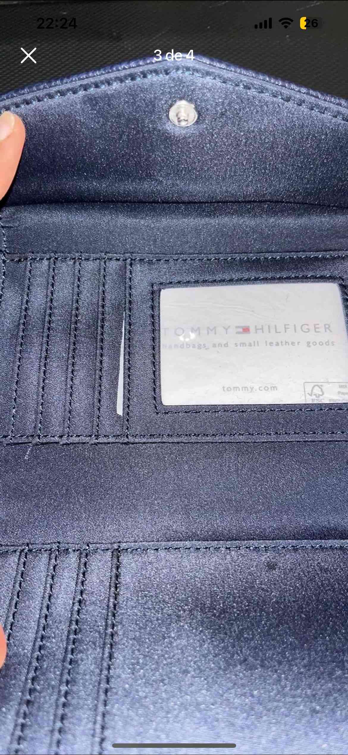 Billetera Tommy Hilfiger azul oscuro - miniatura 4