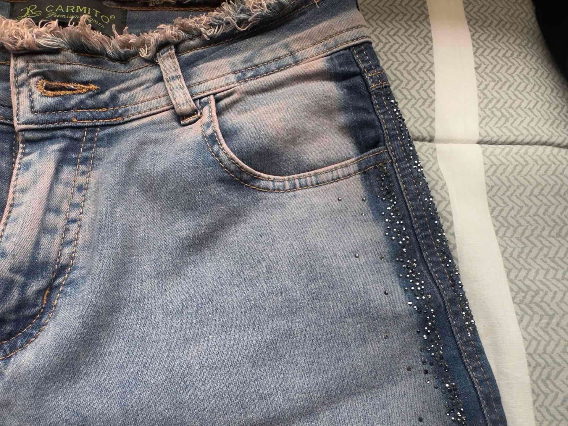 Jeans marca Carmito de mujer con detalle brillante - miniatura 6