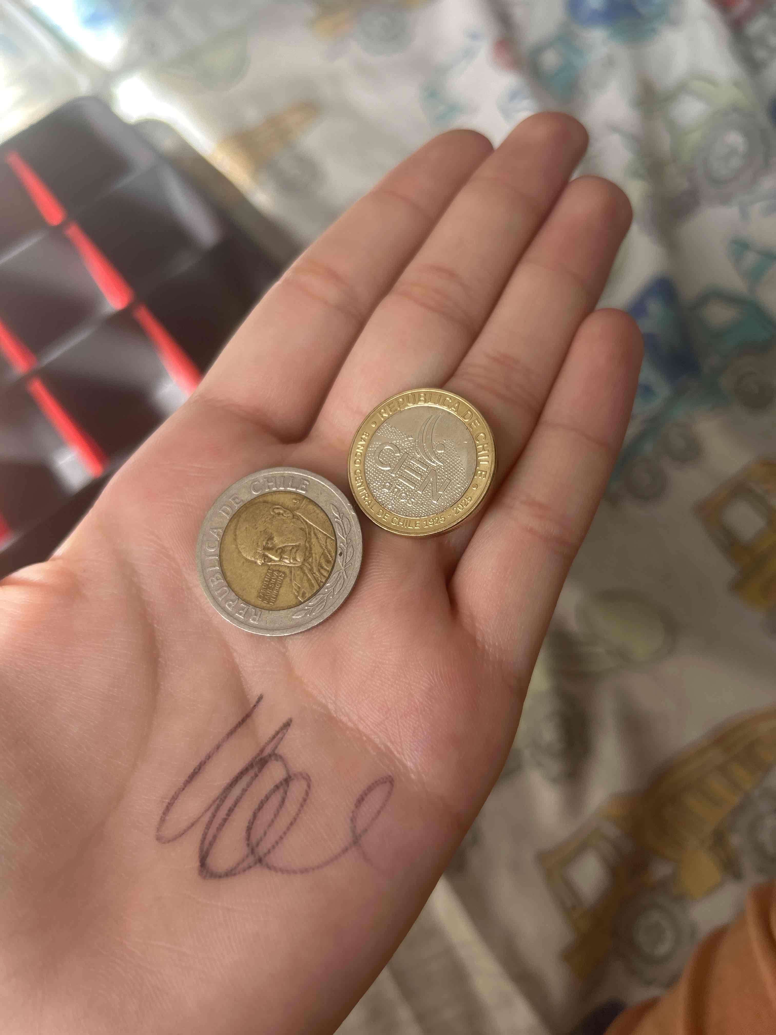 Colección de monedas chilenas y otros países - miniatura 2