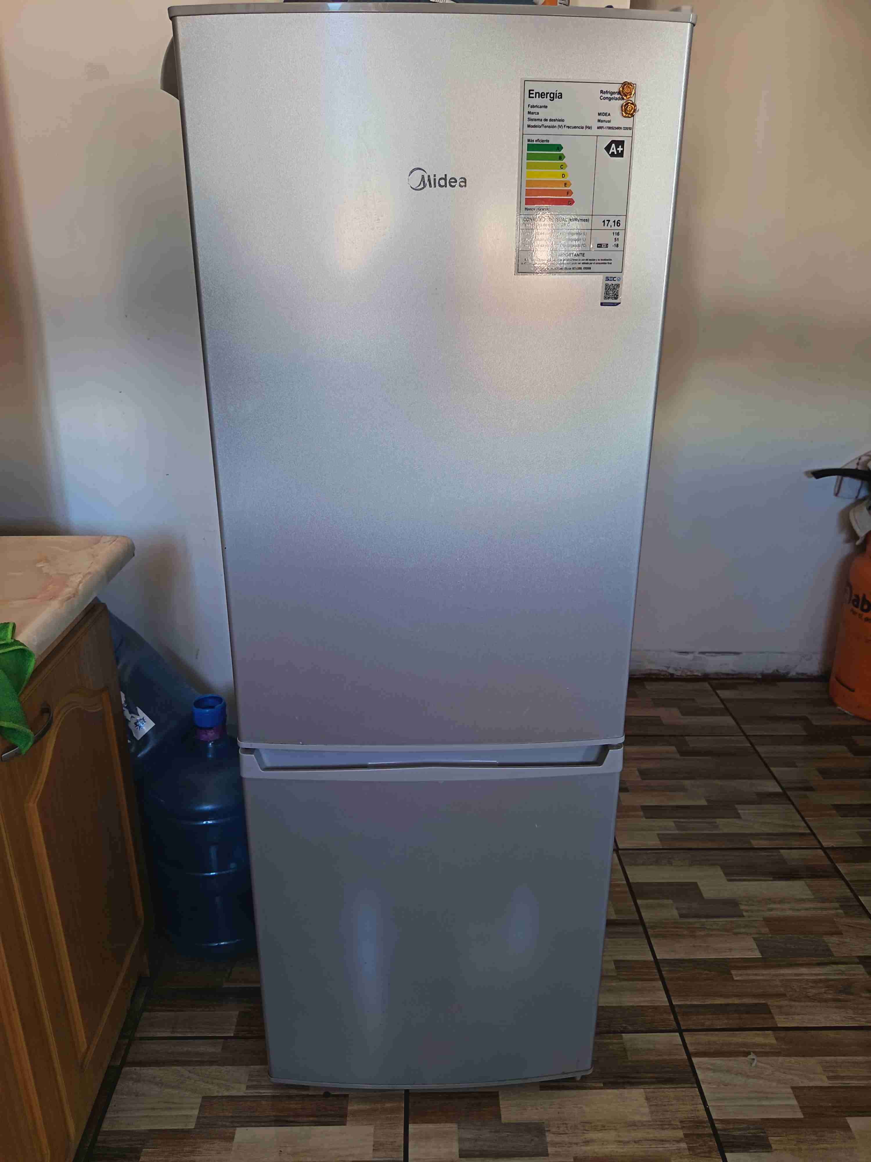 Refrigerador Midea con eficiencia A+