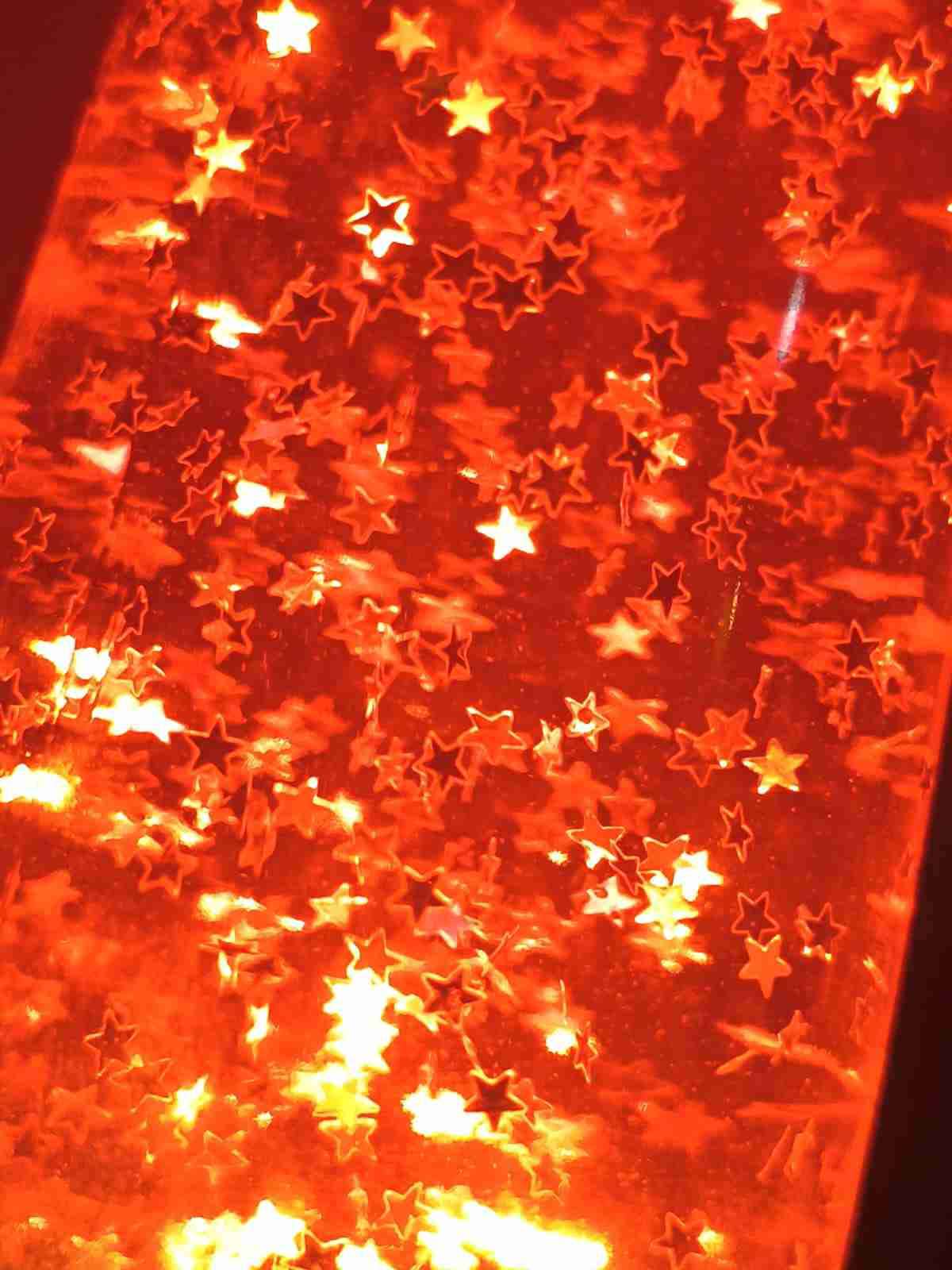 Lámpara de lava roja-naranja - miniatura 4