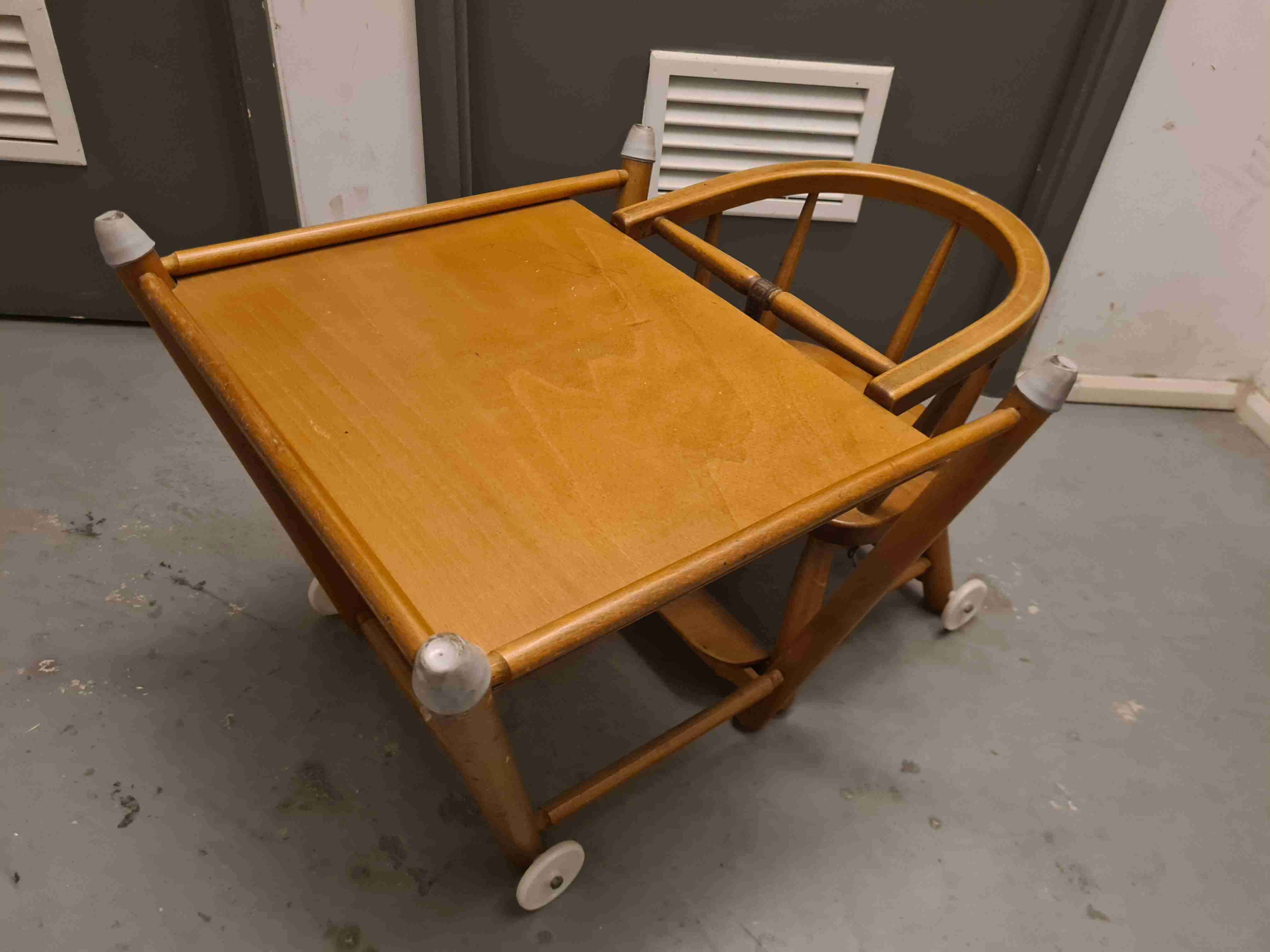 Silla transformable de madera para bebé - miniatura 2