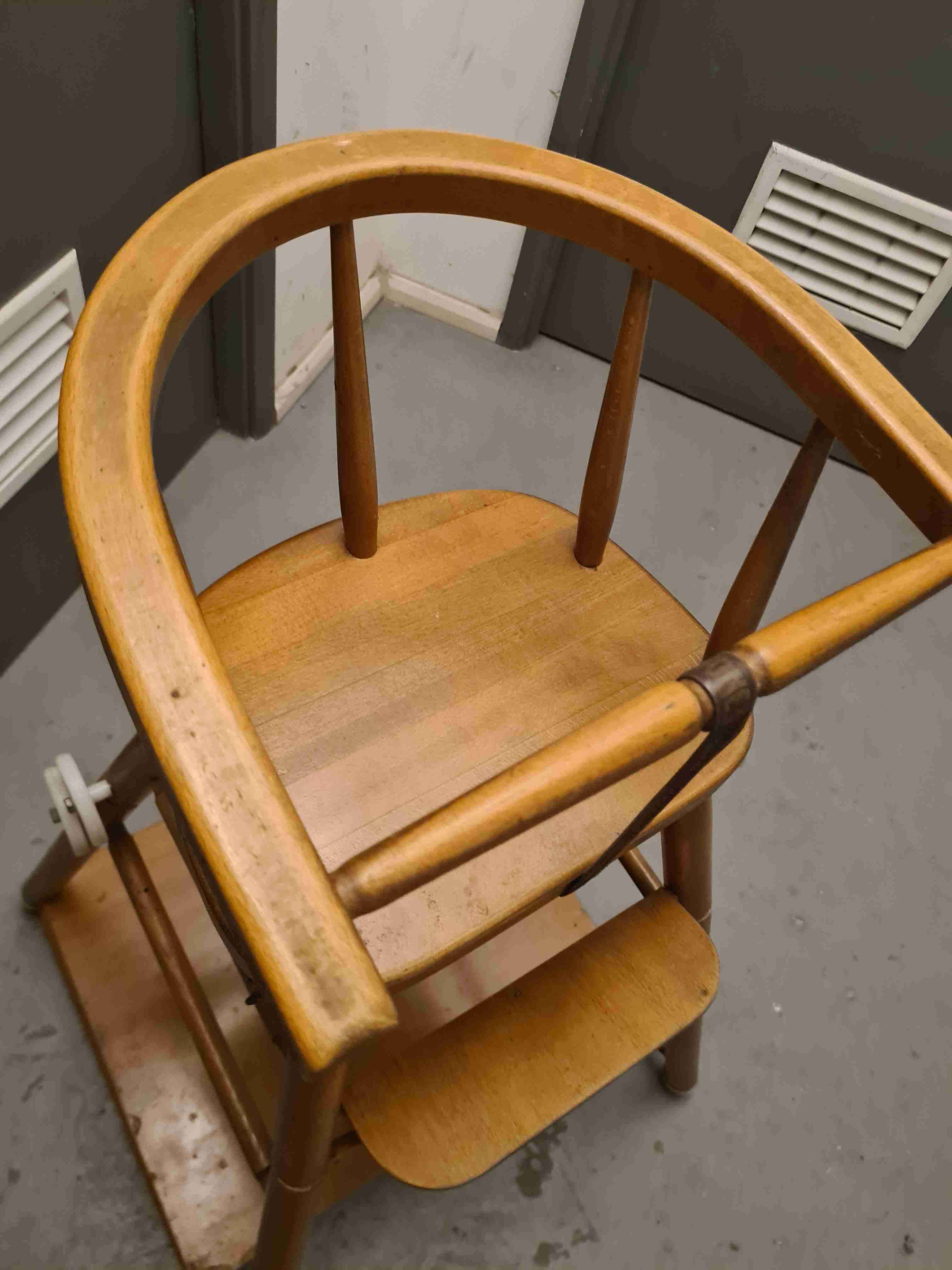 Silla transformable de madera para bebé - miniatura 4