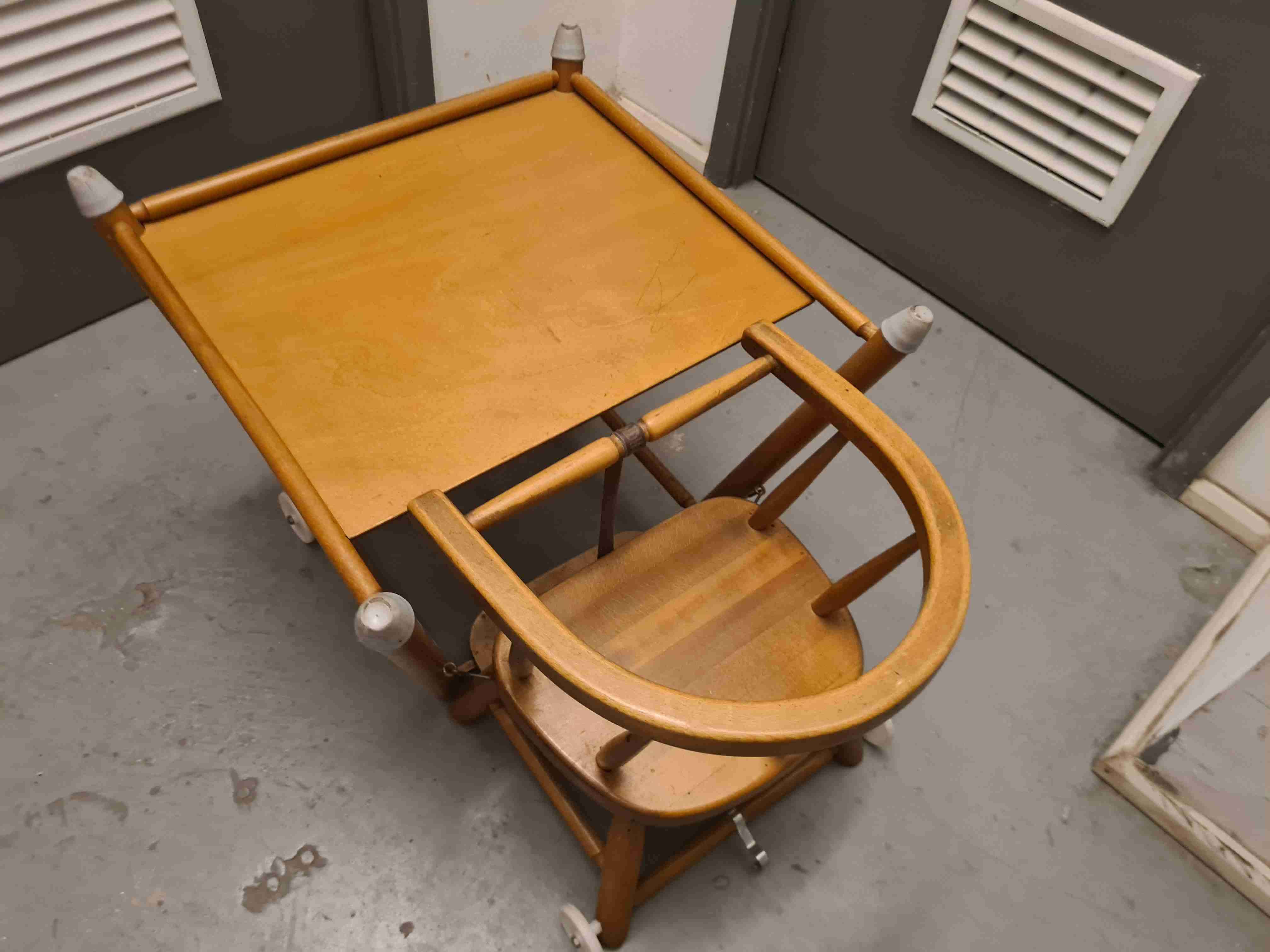 Silla transformable de madera para bebé - miniatura 5