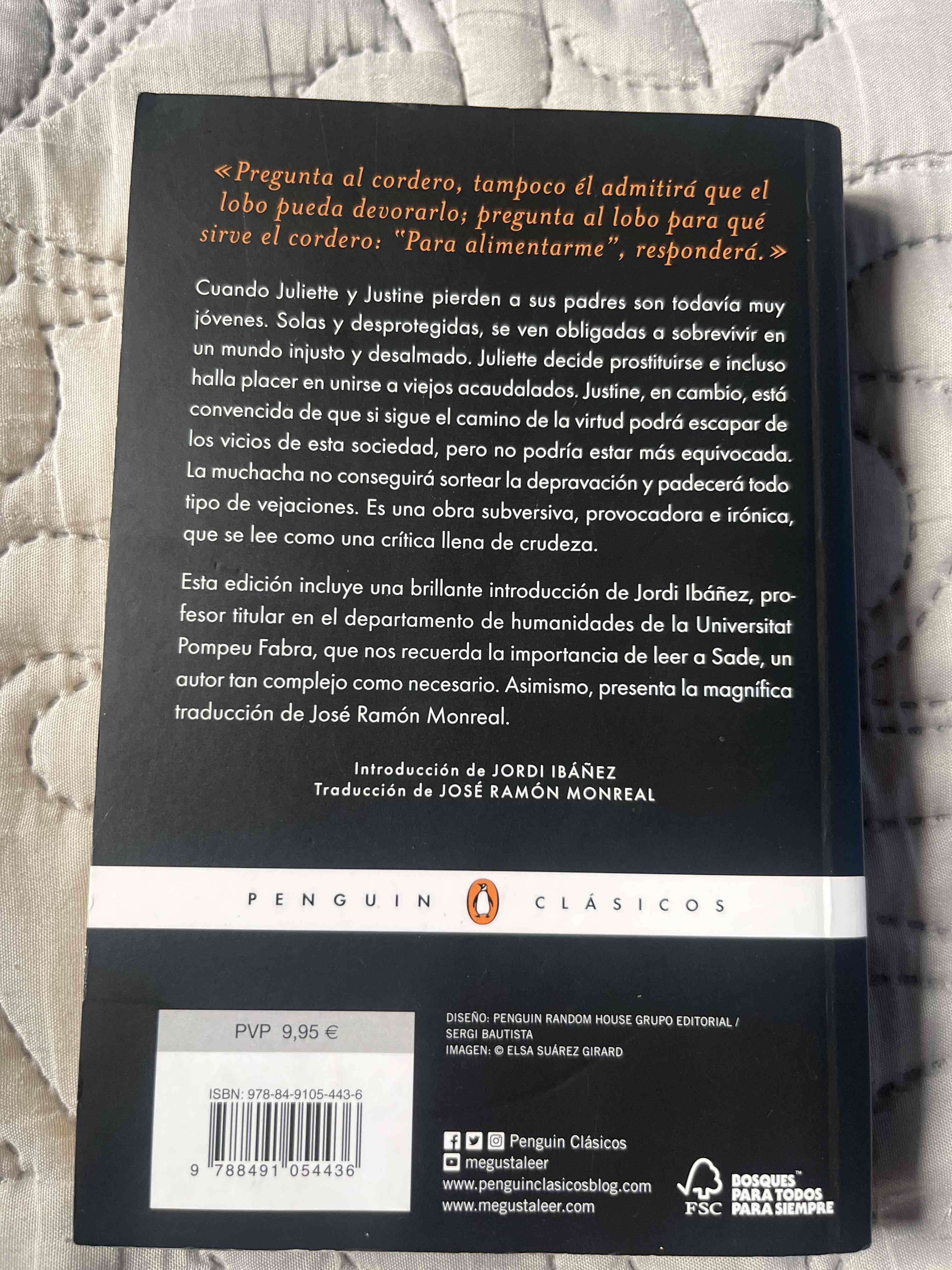 Justine de Marqués de Sade - Libro - miniatura 2