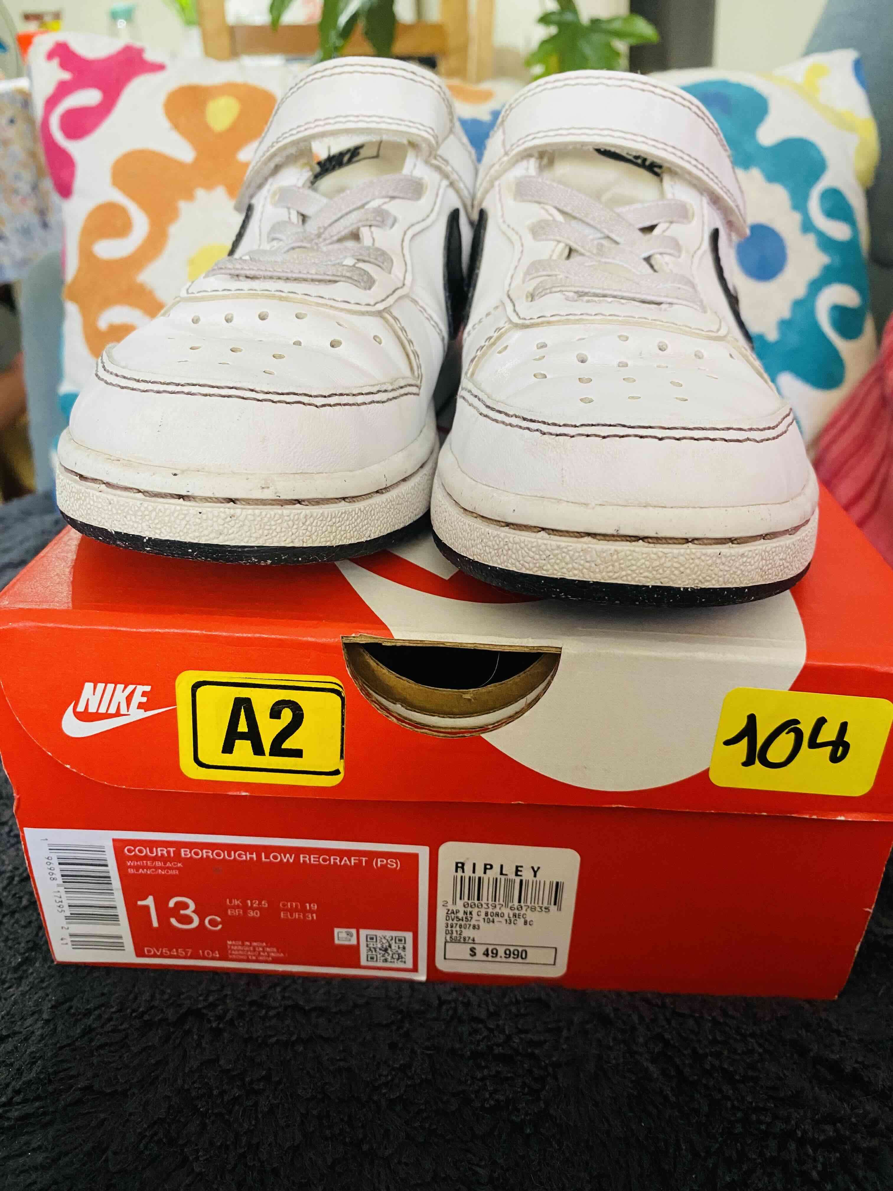 Zapatillas blancas Nike talla 31 (19cm) - miniatura 6